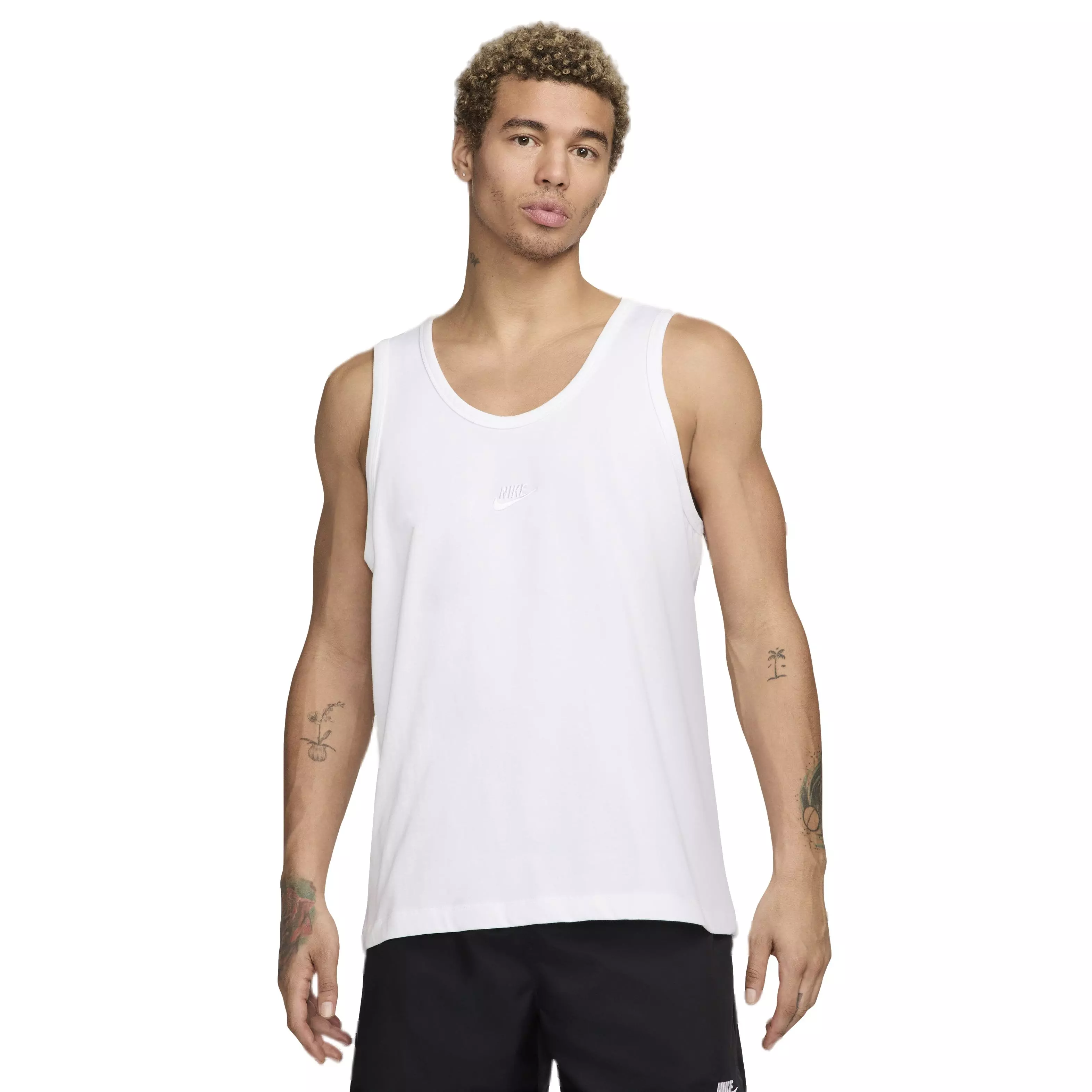 Nike Men's Sportswear Premium Essentials Tank Top - White - WHITE