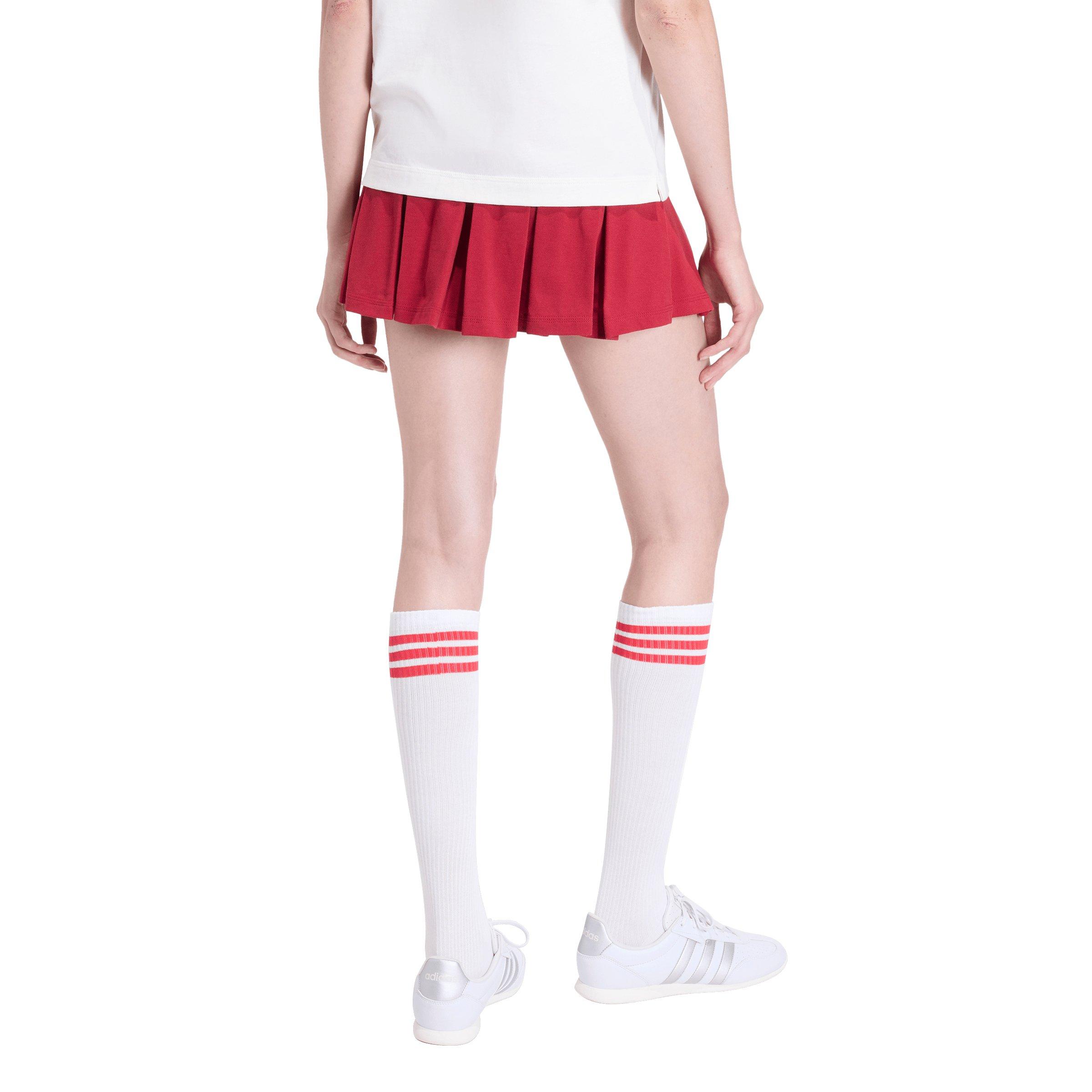 adidas Women's Seasonal Essentials Colorpop Skirt with Inner Leggings - Maroon - MAROON Thumbnail View 2