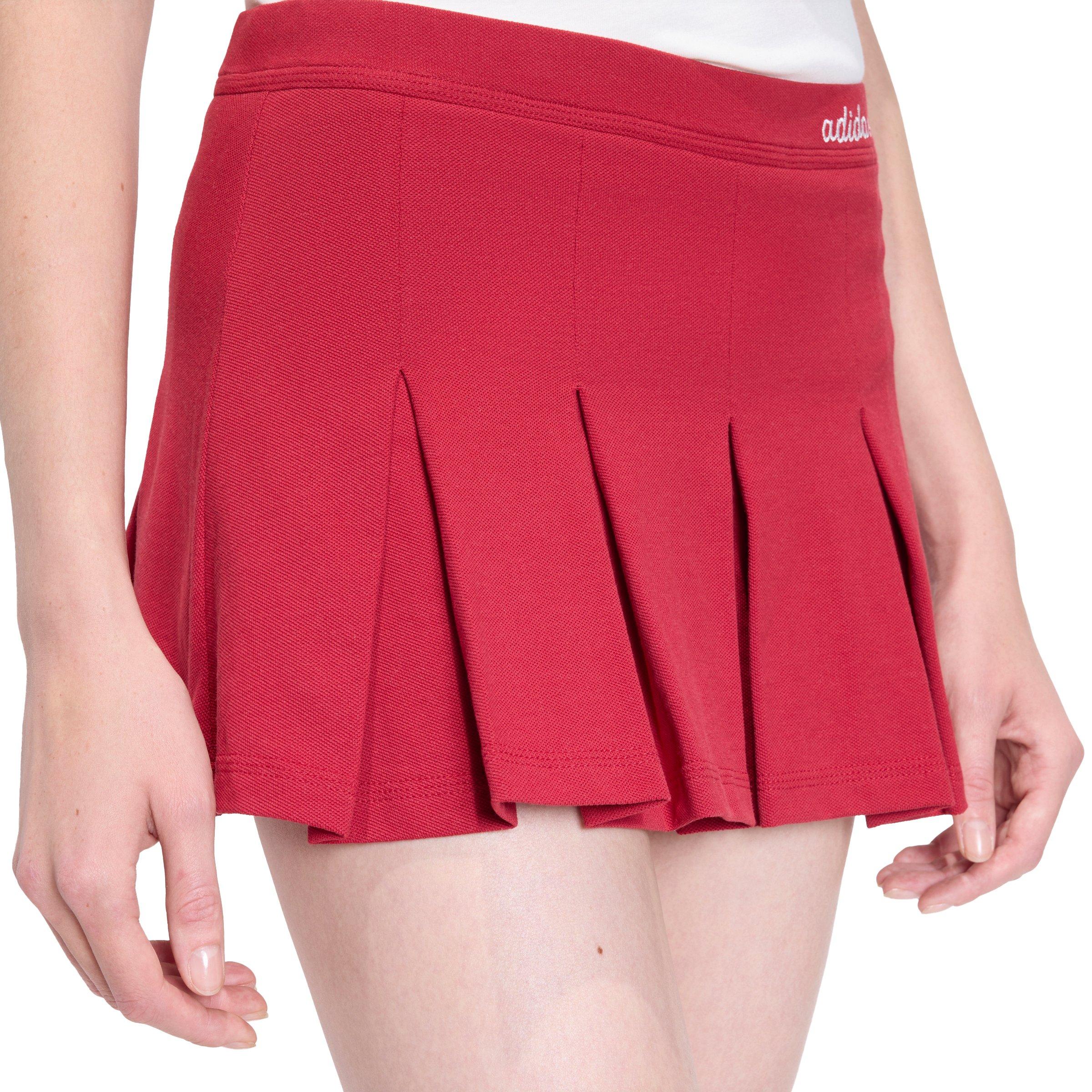 adidas Women's Seasonal Essentials Colorpop Skirt with Inner Leggings - Maroon - MAROON Thumbnail View 3
