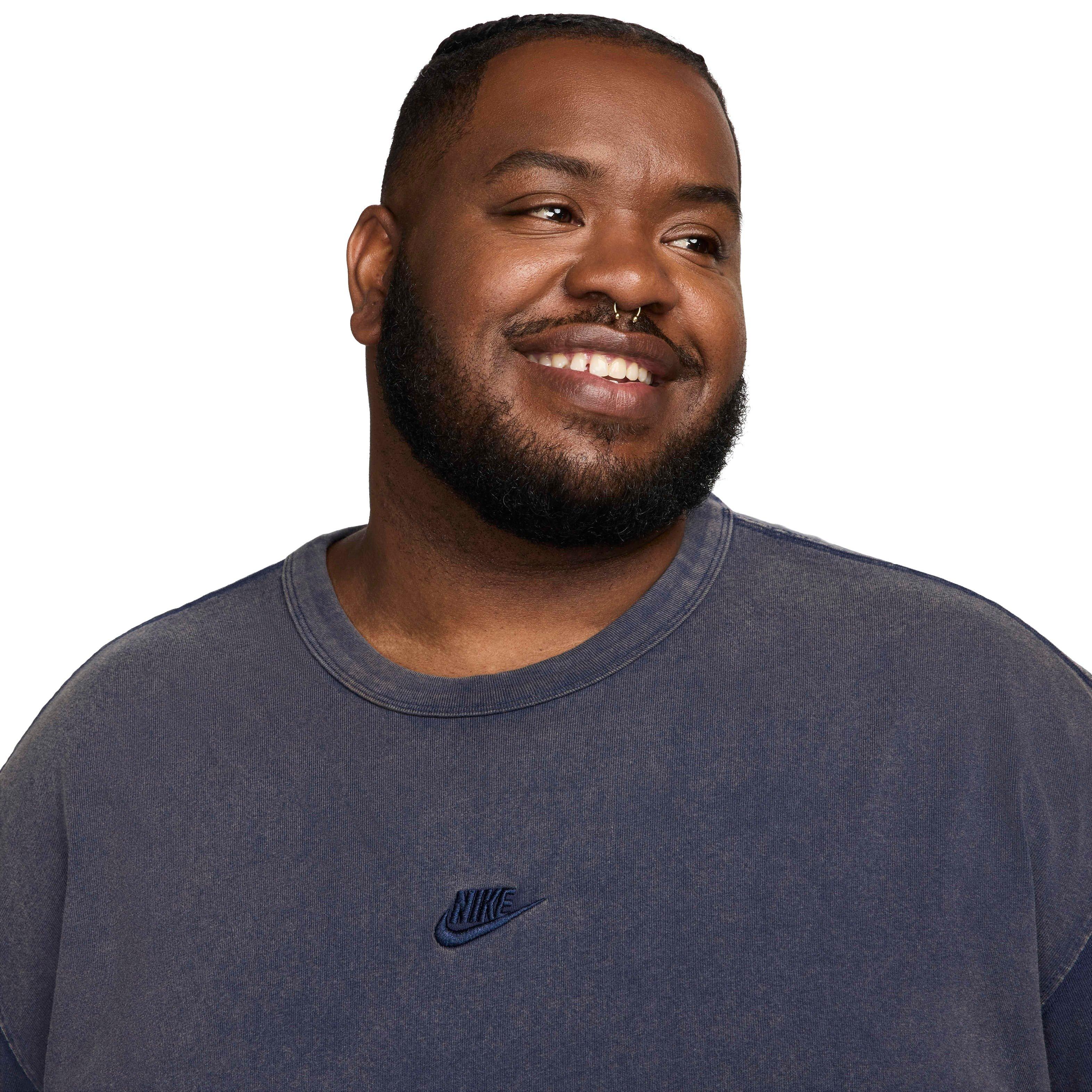 Nike Men's Sportswear Premium Essentials T-Shirt - BLUE Thumbnail View 8