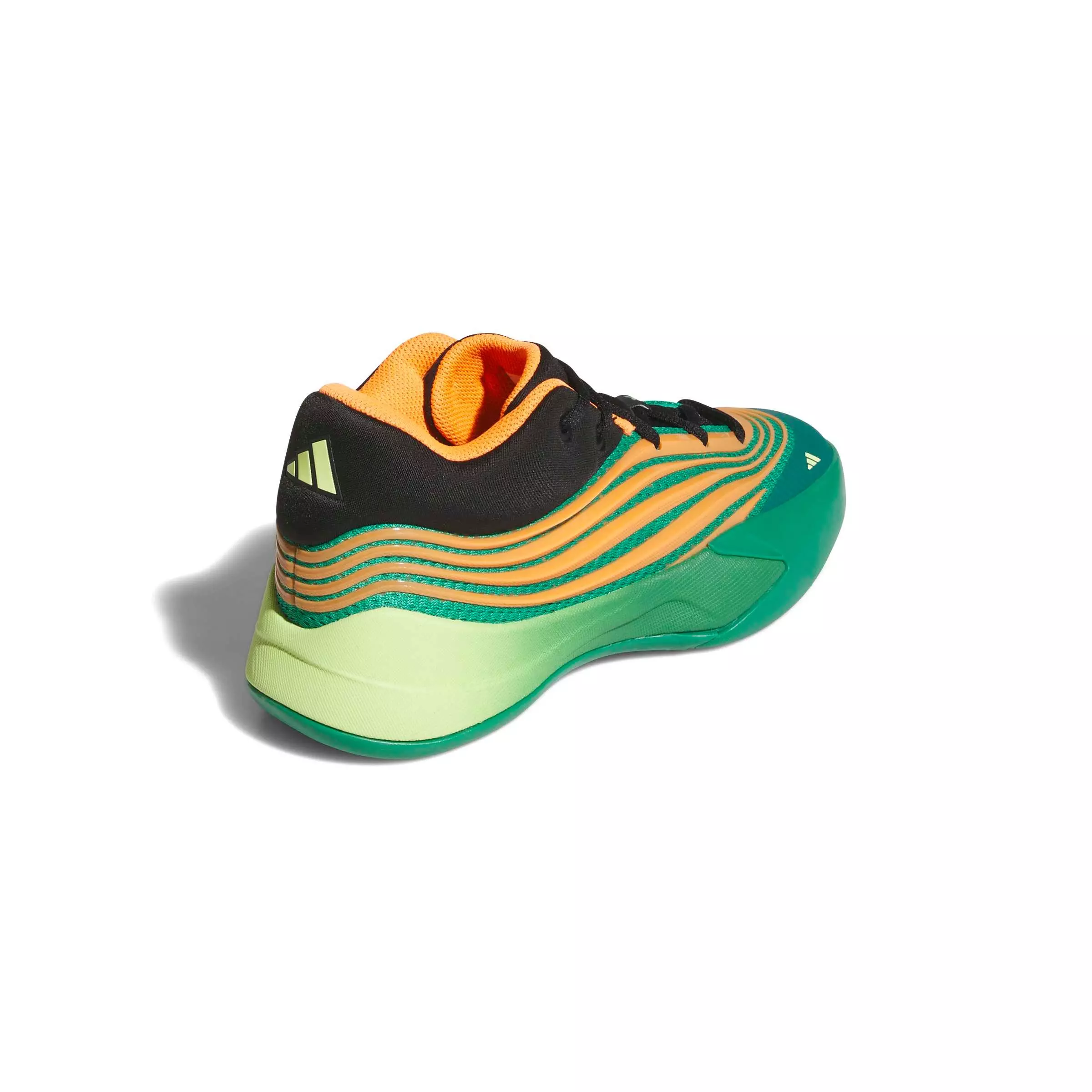 adidas Dame X "Court Green/Lucid Orange/Frozen Lemon" Grade School Boys' Shoe - GREEN/ORANGE/LEMON