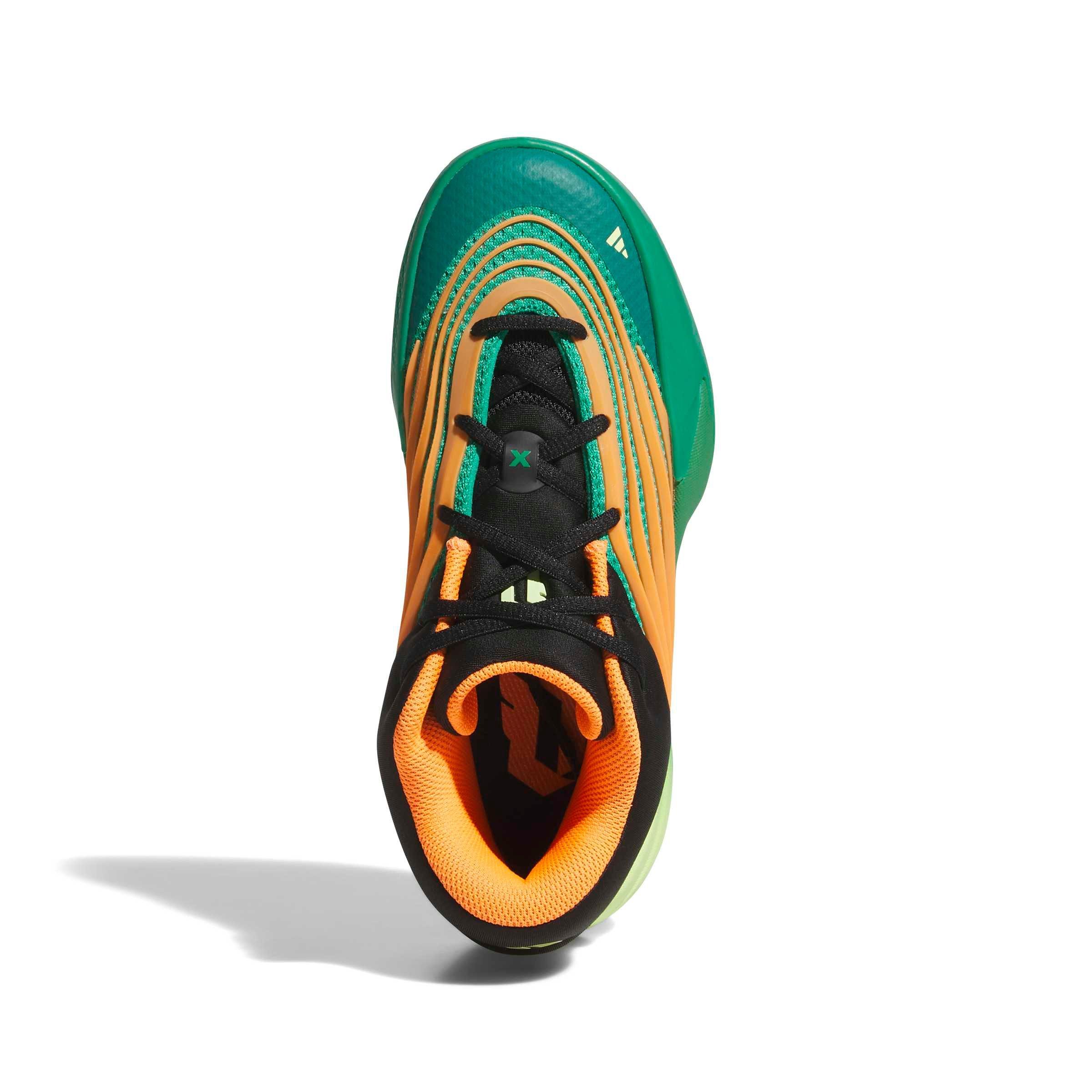 adidas Dame X "Court Green/Lucid Orange/Frozen Lemon" Grade School Boys' Shoe - GREEN/ORANGE/LEMON