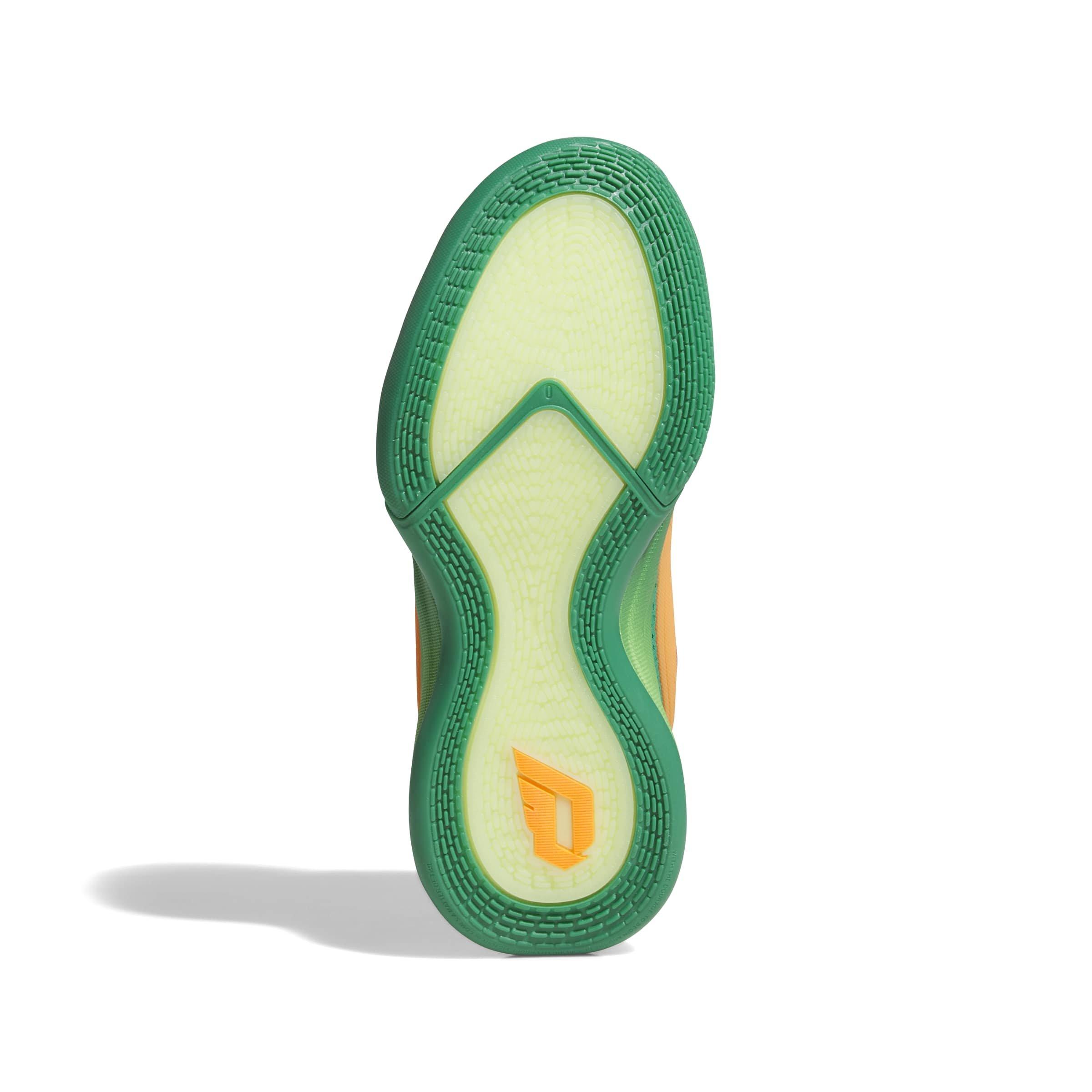adidas Dame X "Court Green/Lucid Orange/Frozen Lemon" Grade School Boys' Shoe - GREEN/ORANGE/LEMON