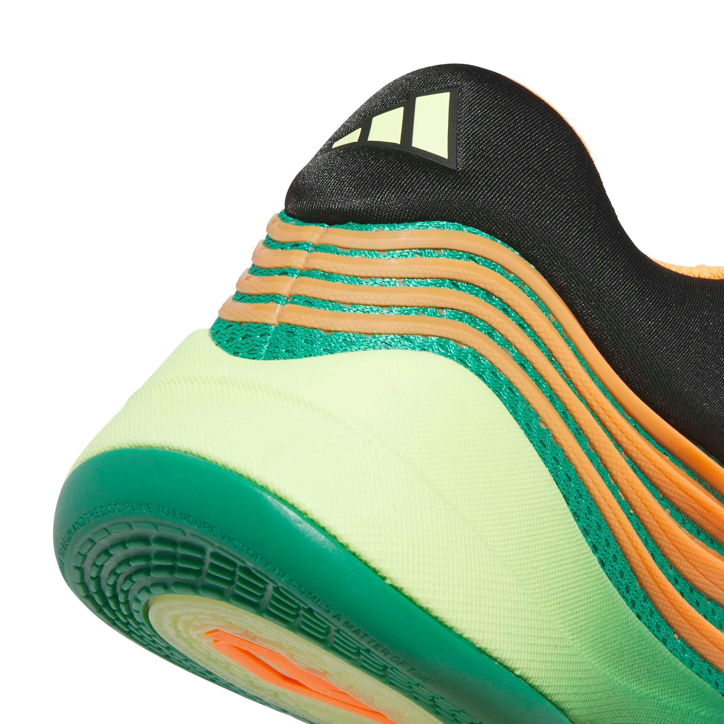 adidas Dame X "Court Green/Lucid Orange/Frozen Lemon" Grade School Boys' Shoe - GREEN/ORANGE/LEMON