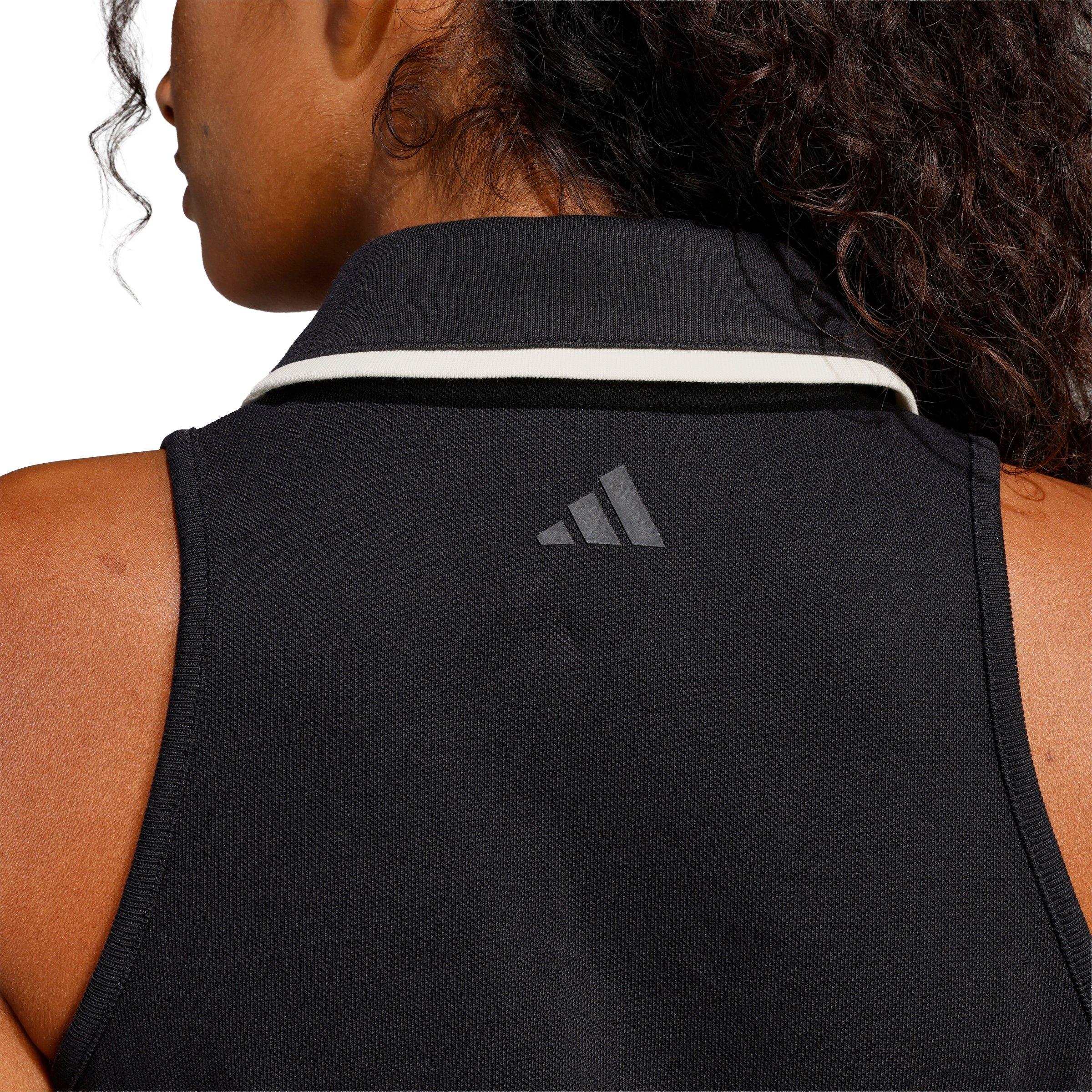 adidas Women's Seasonal Essentials Colorpop Dress with Embroidered Graphic - Black - BLACK Thumbnail View 4