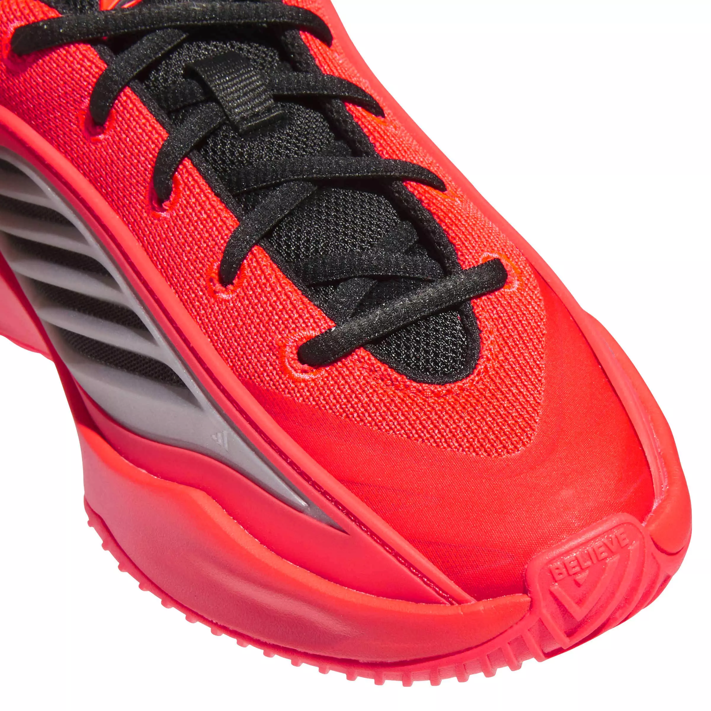 adidas Believe That 1 "Pure Ruby/Core Black/Ftwr White" Grade School Boys' Shoe - RUBY/BLACK/WHITE
