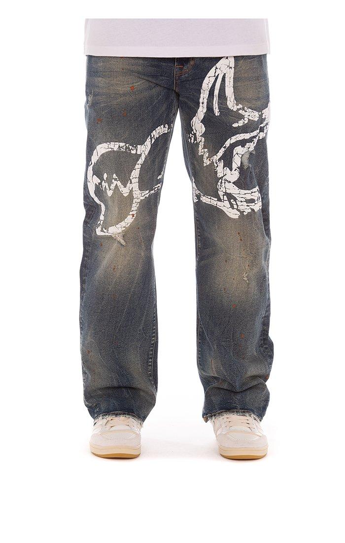 AKOO Men's Zone Dark Wash Jeans - DENIM Thumbnail View 1