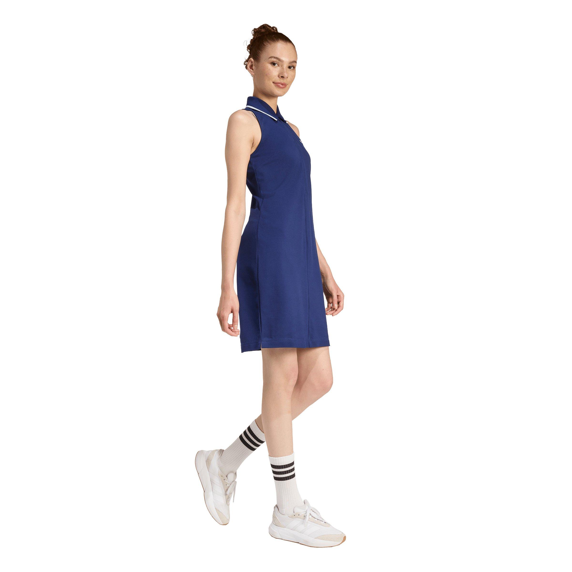 adidas Women's Seasonal Essentials Colorpop Dress with Embroidered Graphic -Dk Blue - DK BLUE Thumbnail View 5