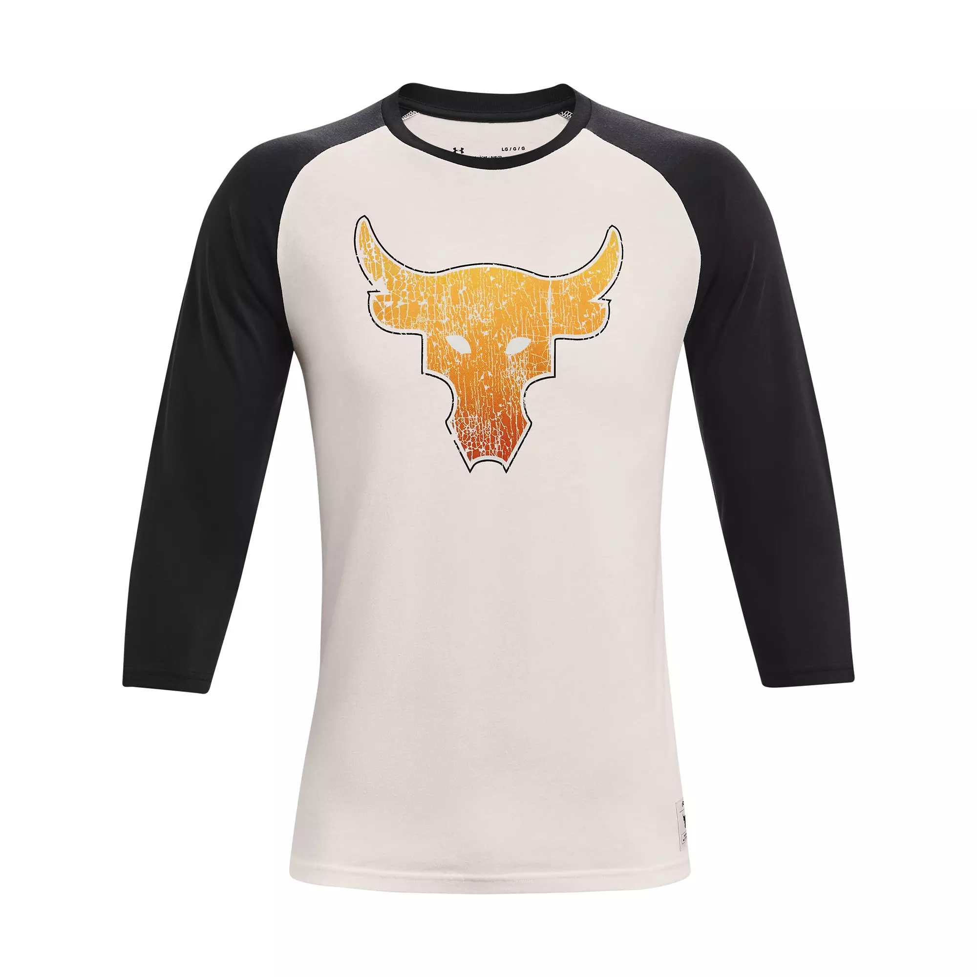 Under Armour Men's Project Rock BSR ¾ Sleeve Shirt - WHITE