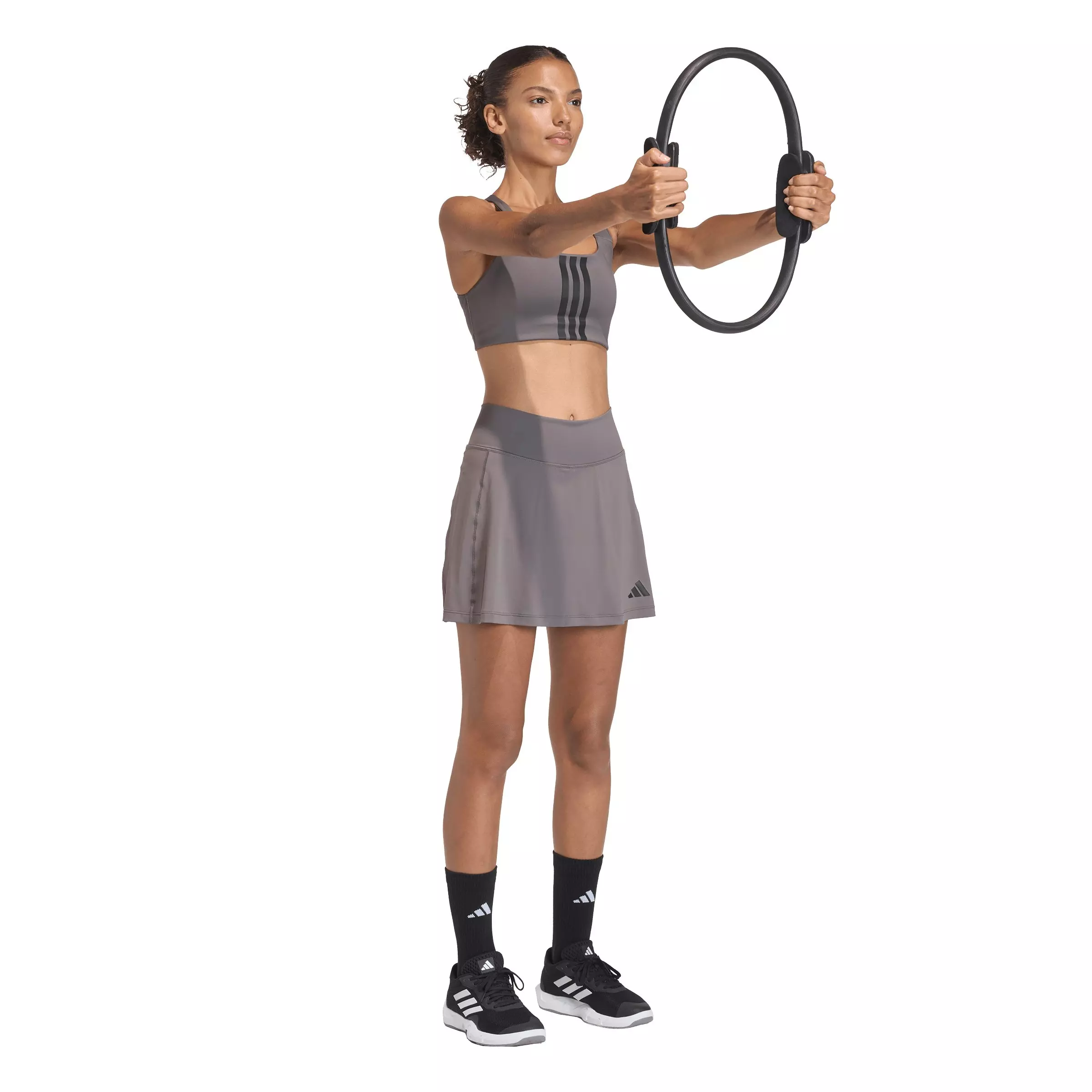 adidas Women's Optim&eacute; Workout Skort -Charcoal - CHARCOAL