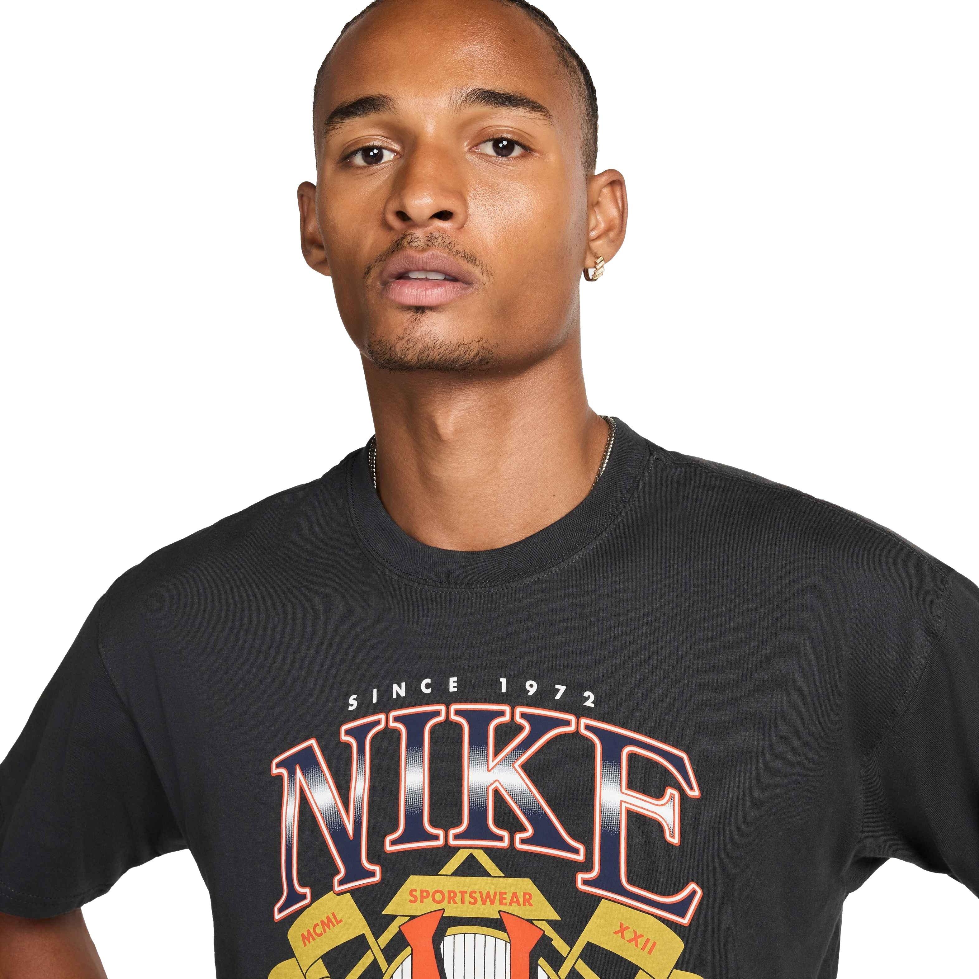 Nike Men's Sportswear Short Sleeve Max90 Tee - BLACK Thumbnail View 3