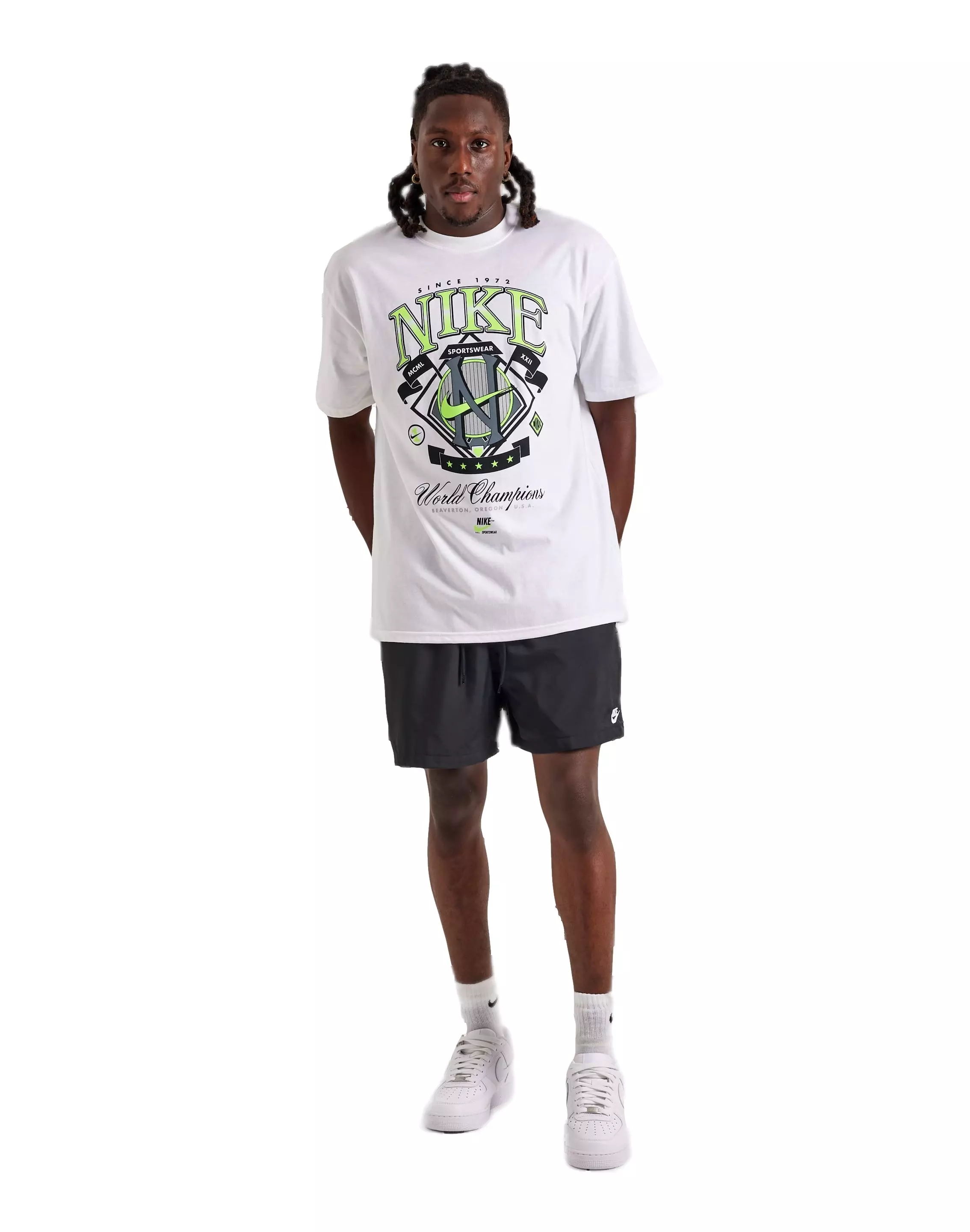 Nike Men's Sportswear Short Sleeve Max90 Tee - WHITE