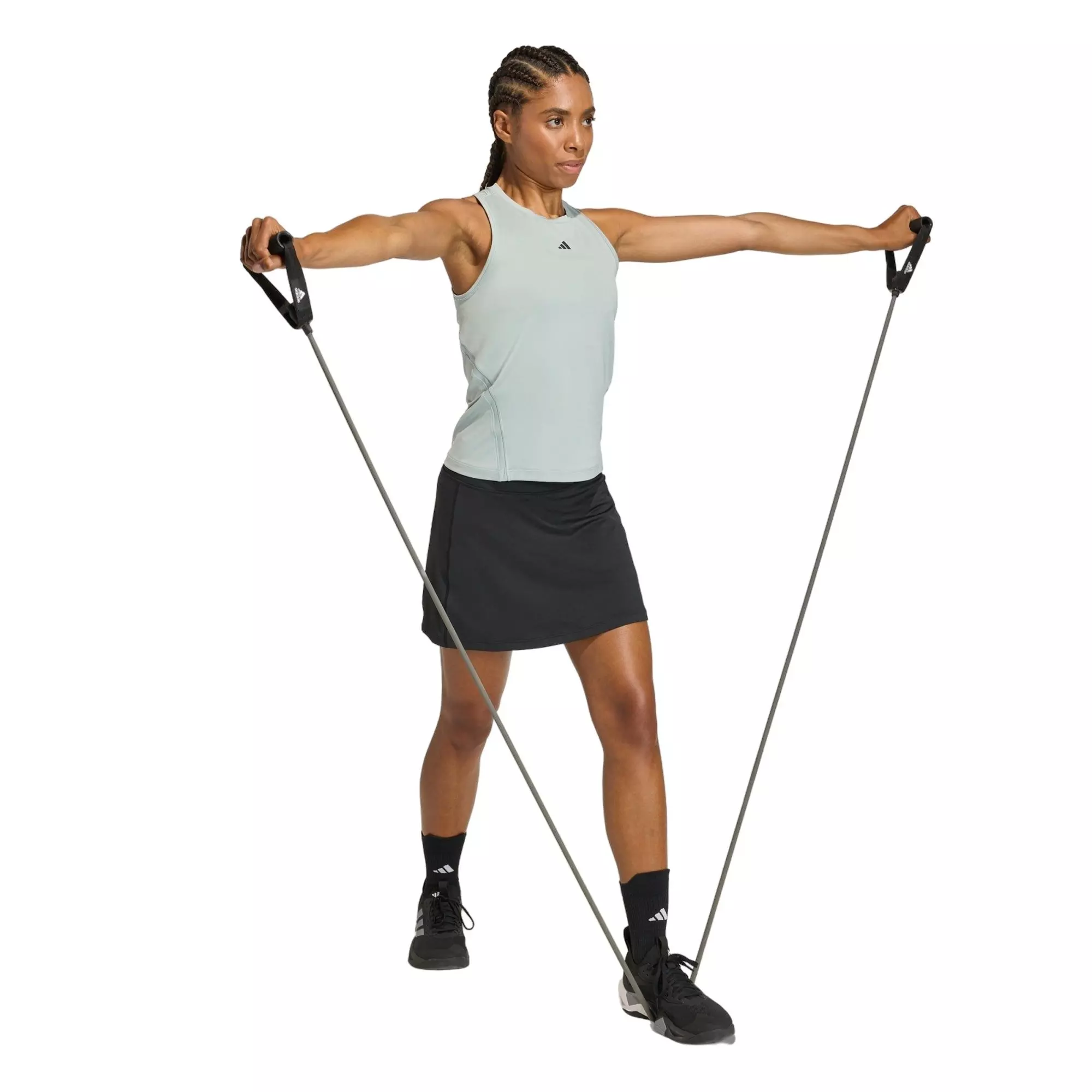 adidas Women's Optim&eacute; Workout Skort - Black - BLACK