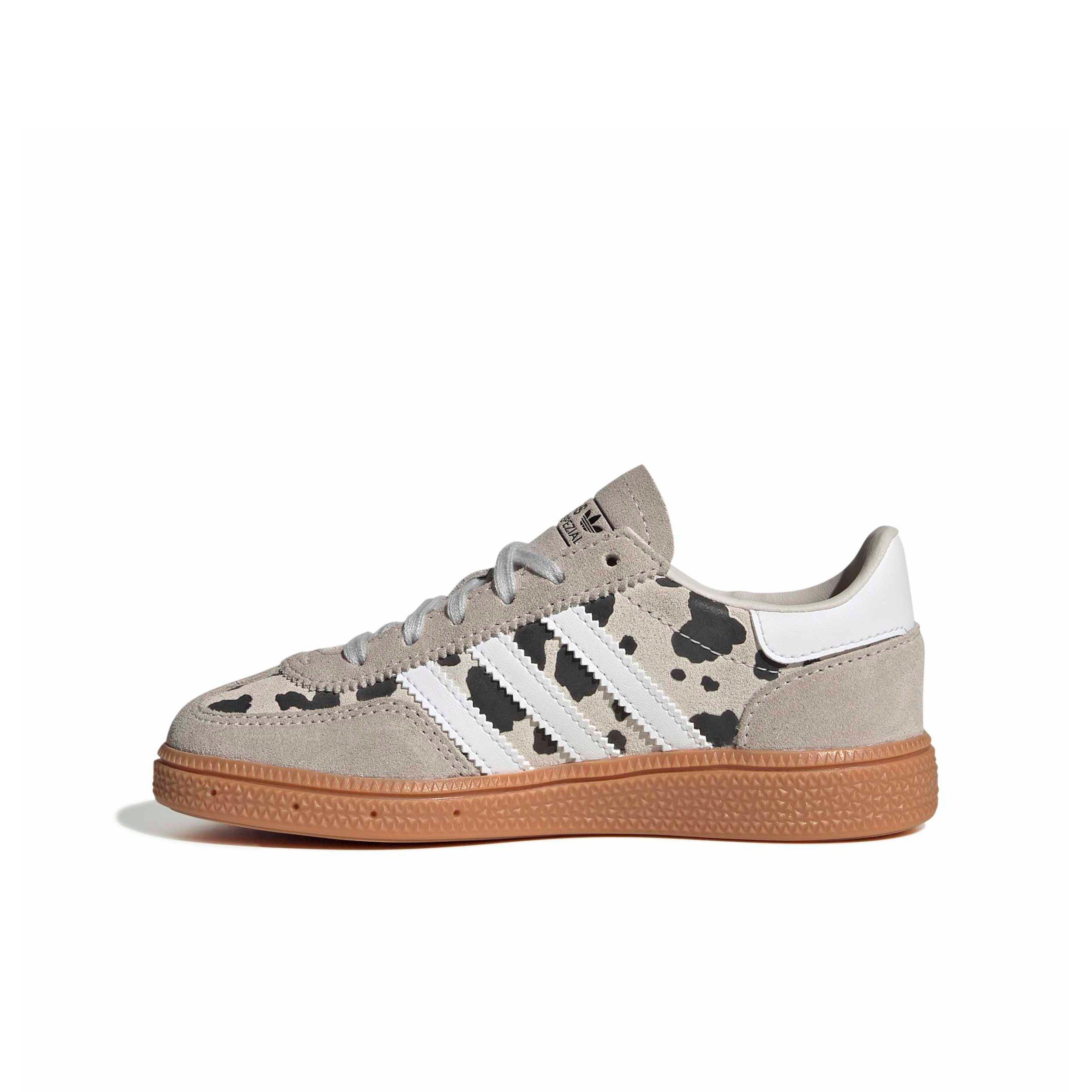 adidas Originals Handball Spezial "Grey One/Ftwr White/Crystal White" Preschool Girls' Shoe - GREY/WHITE/WHITE