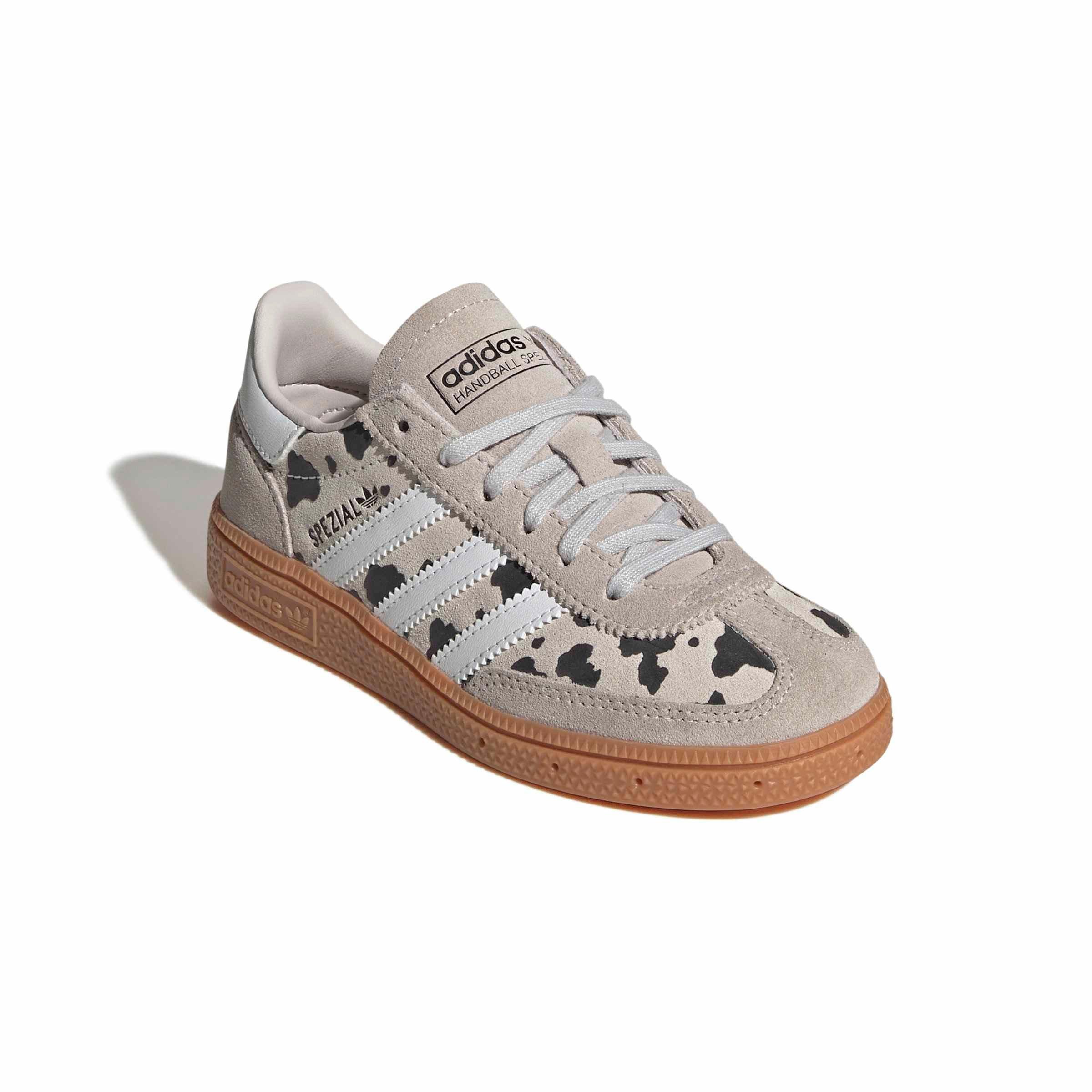 adidas Originals Handball Spezial "Grey One/Ftwr White/Crystal White" Preschool Girls' Shoe - GREY/WHITE/WHITE