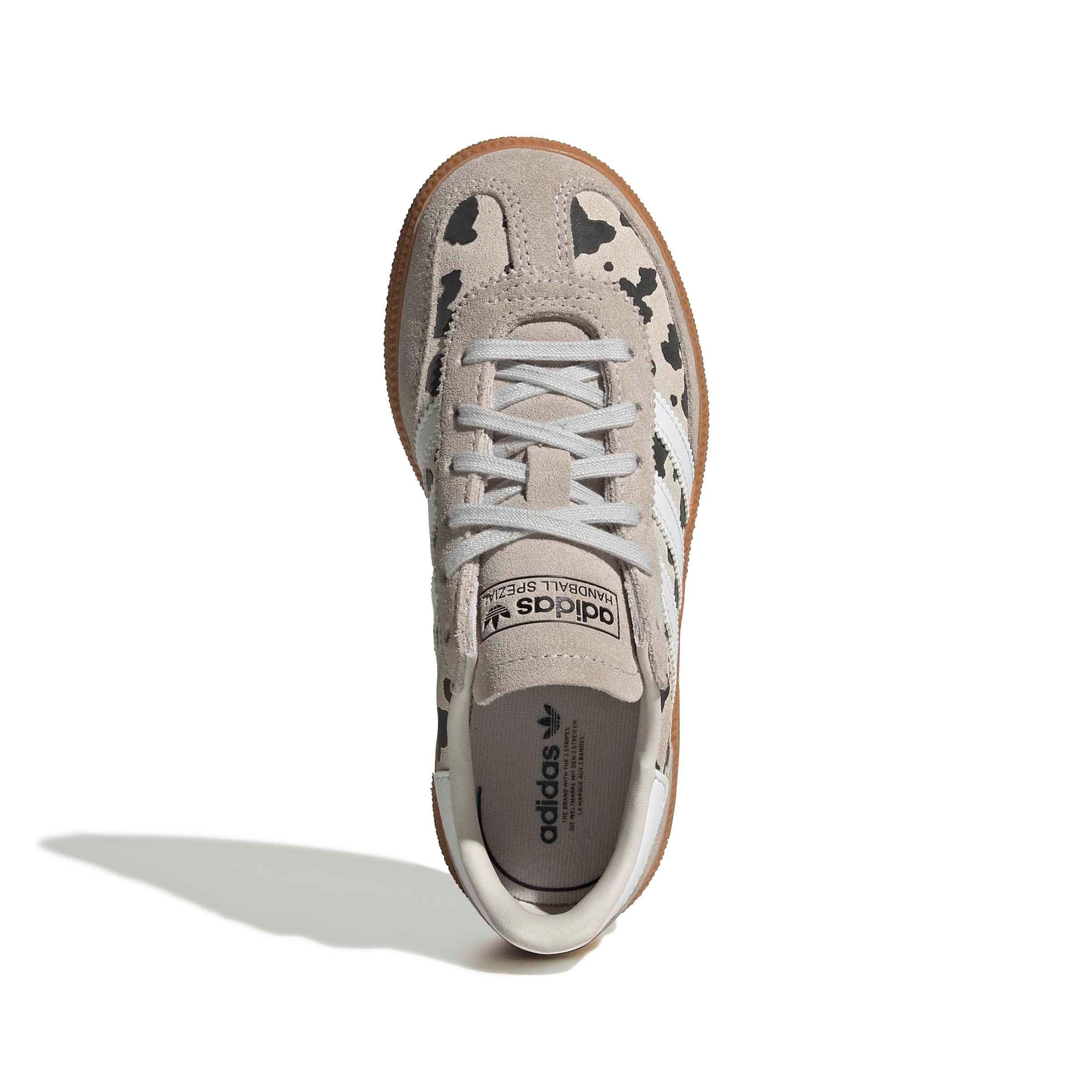 adidas Originals Handball Spezial "Grey One/Ftwr White/Crystal White" Preschool Girls' Shoe - GREY/WHITE/WHITE