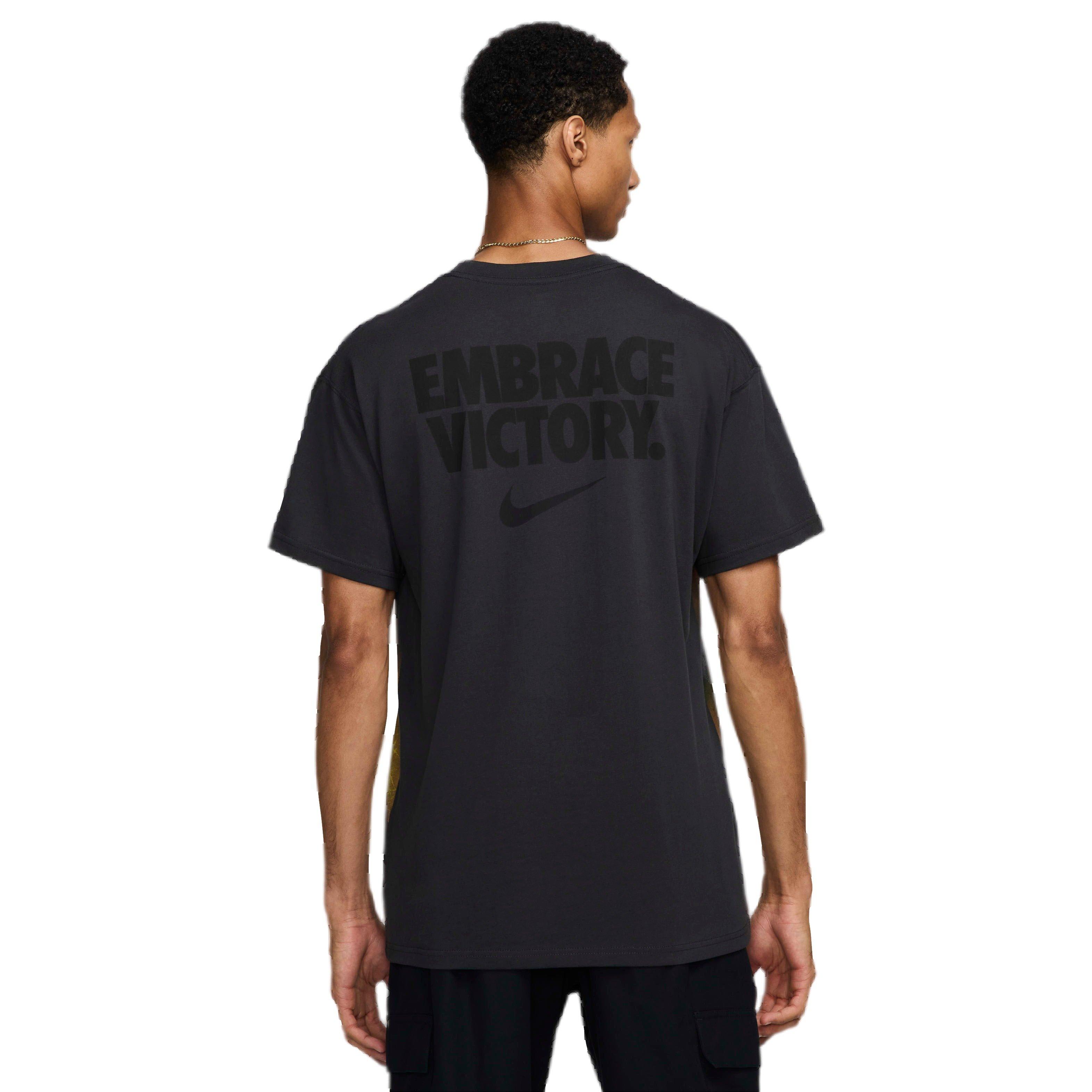 Nike Men's Sportswear Short Sleeve Max90 T-Shirt - Black - BLACK Thumbnail View 2