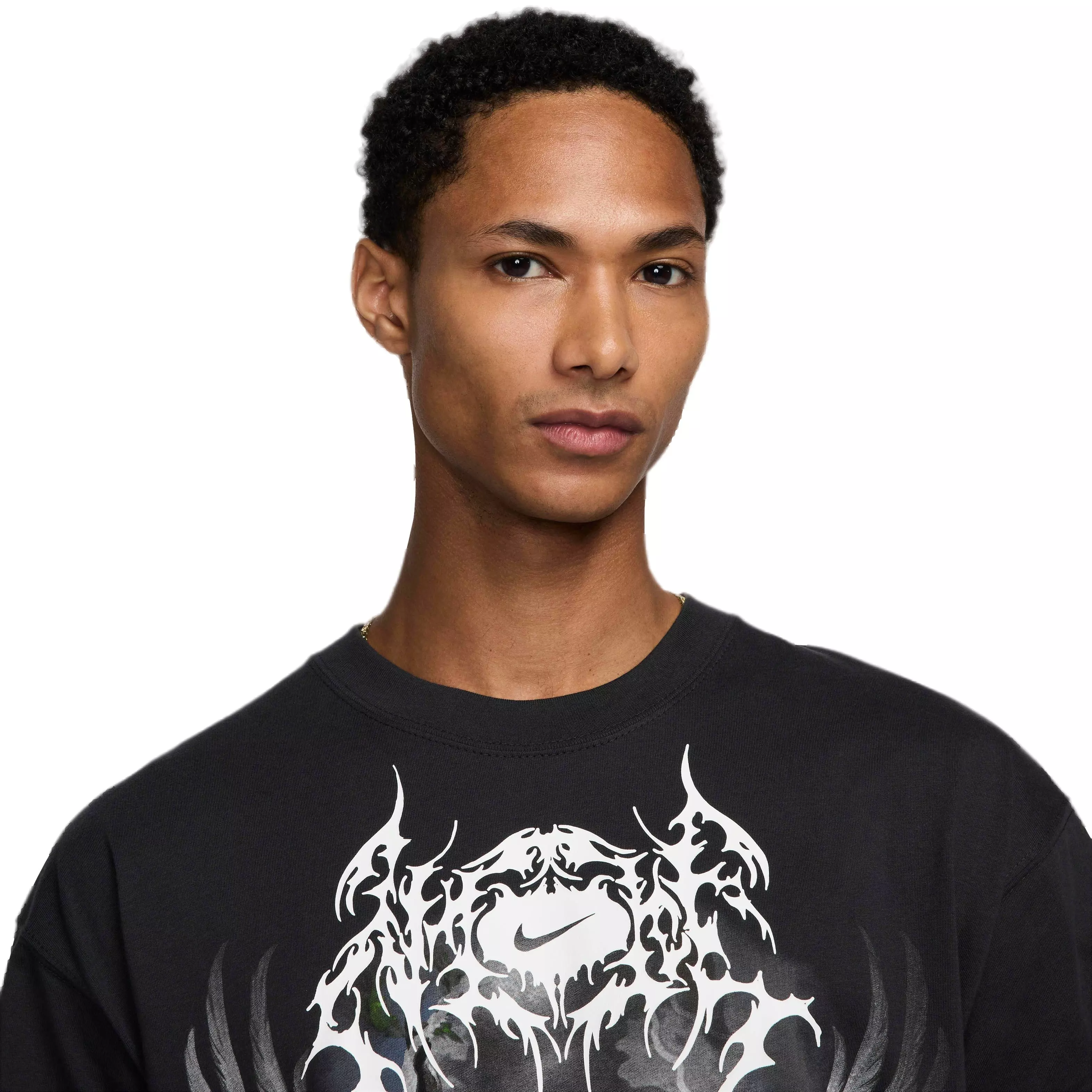 Nike Men's Sportswear Short Sleeve Max90 T-Shirt - Black - BLACK