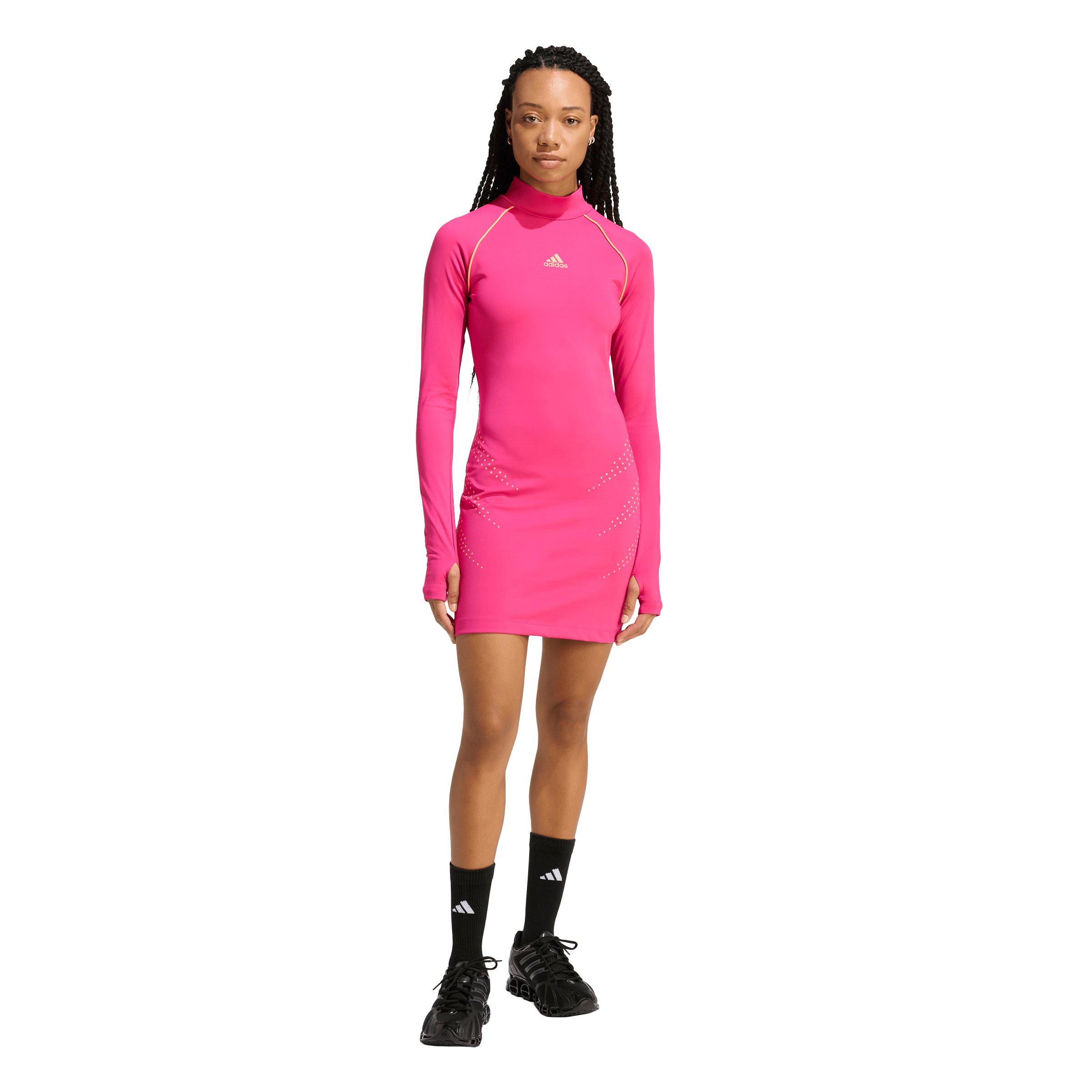 adidas Women's Mini Dress -Magenta - MAGENTA Thumbnail View 1