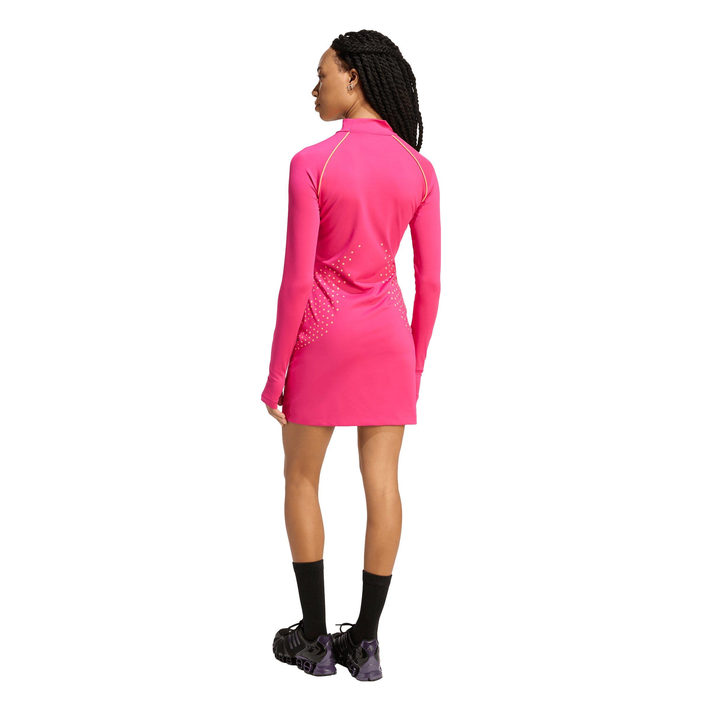 adidas Women's Mini Dress - Magenta - MAGENTA Thumbnail View 2