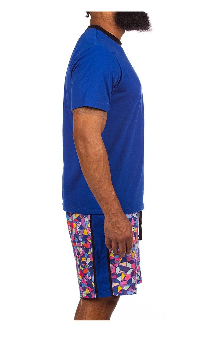 Hustle Gang Men's Ex Motley Tee - BLUE Thumbnail View 3