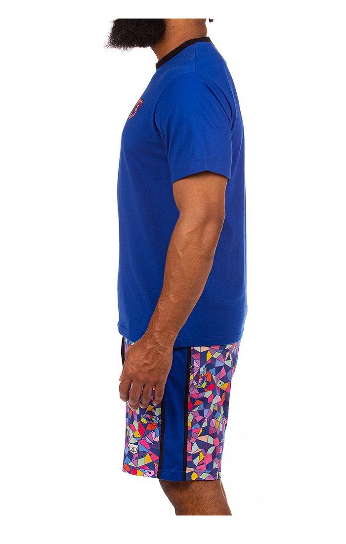 Hustle Gang Men's Ex Motley Tee - BLUE Thumbnail View 4