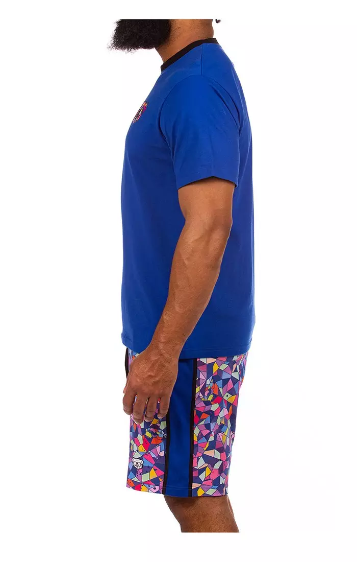 Hustle Gang Men's Ex Motley Tee - BLUE