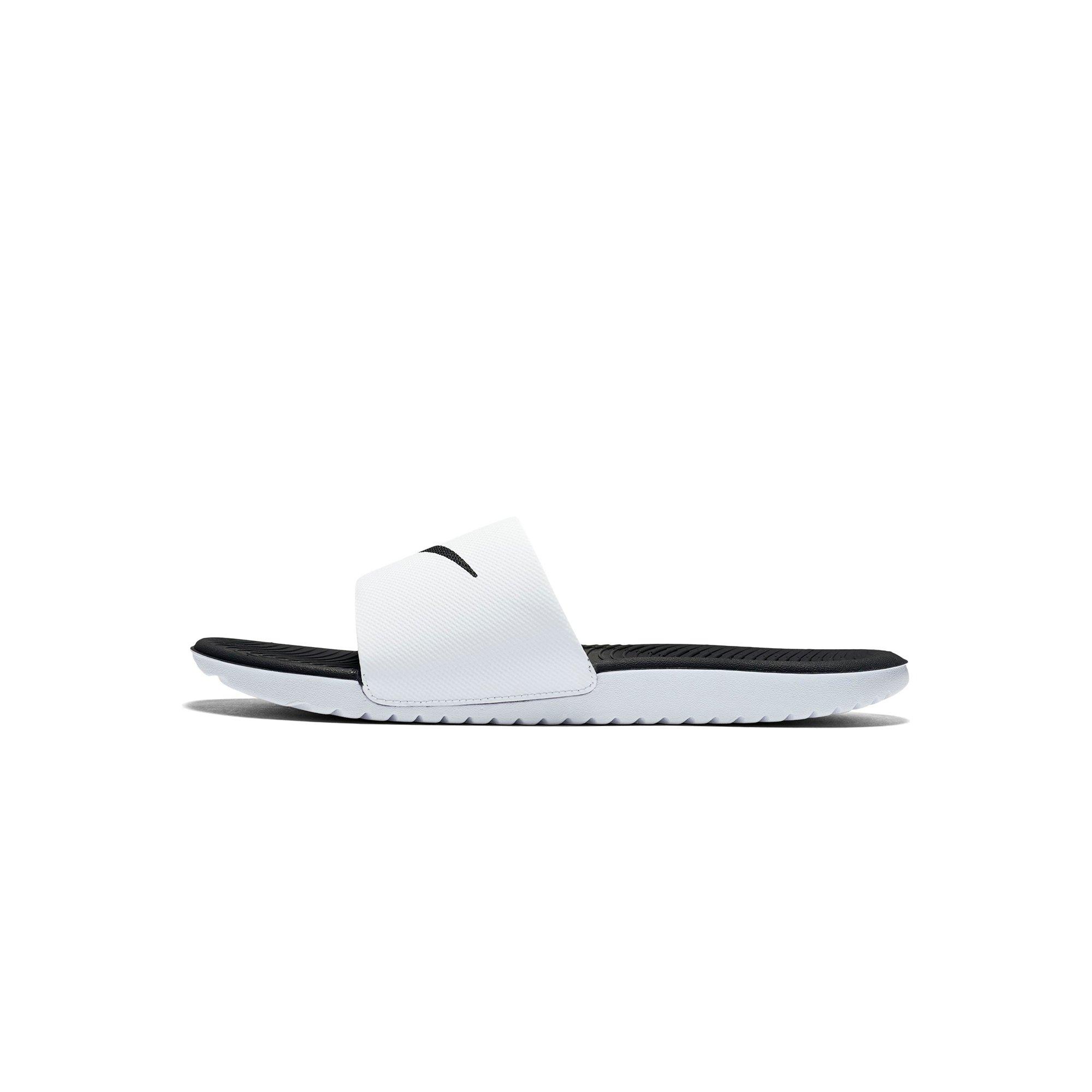 nike kawa slide men's white