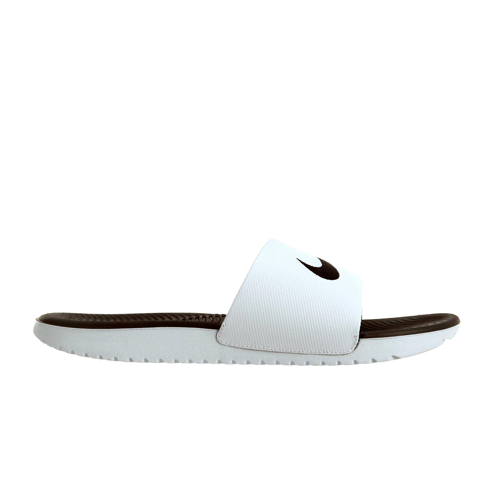 nike kawa slide men's white