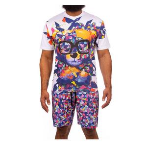 Hustle Gang Men's Unique Tee - White/Multi