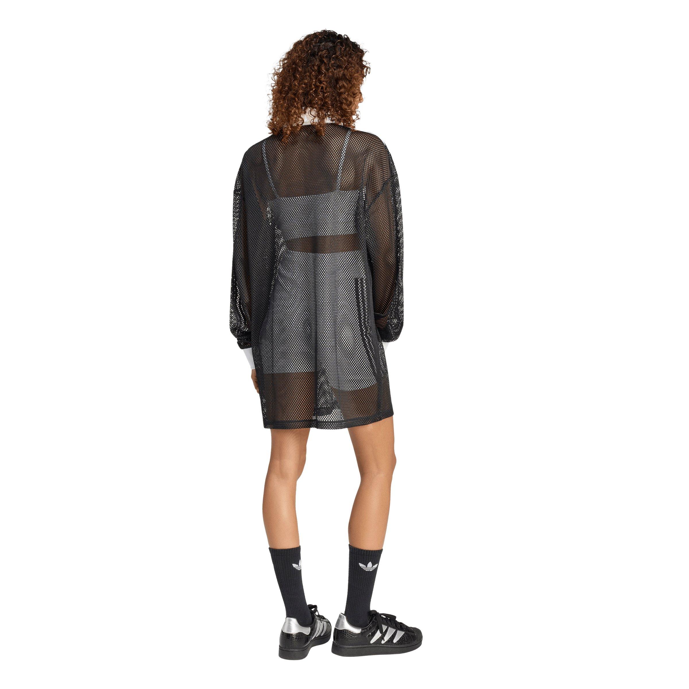 adidas Originals Women's Mesh Dress - Black - BLACK Thumbnail View 2