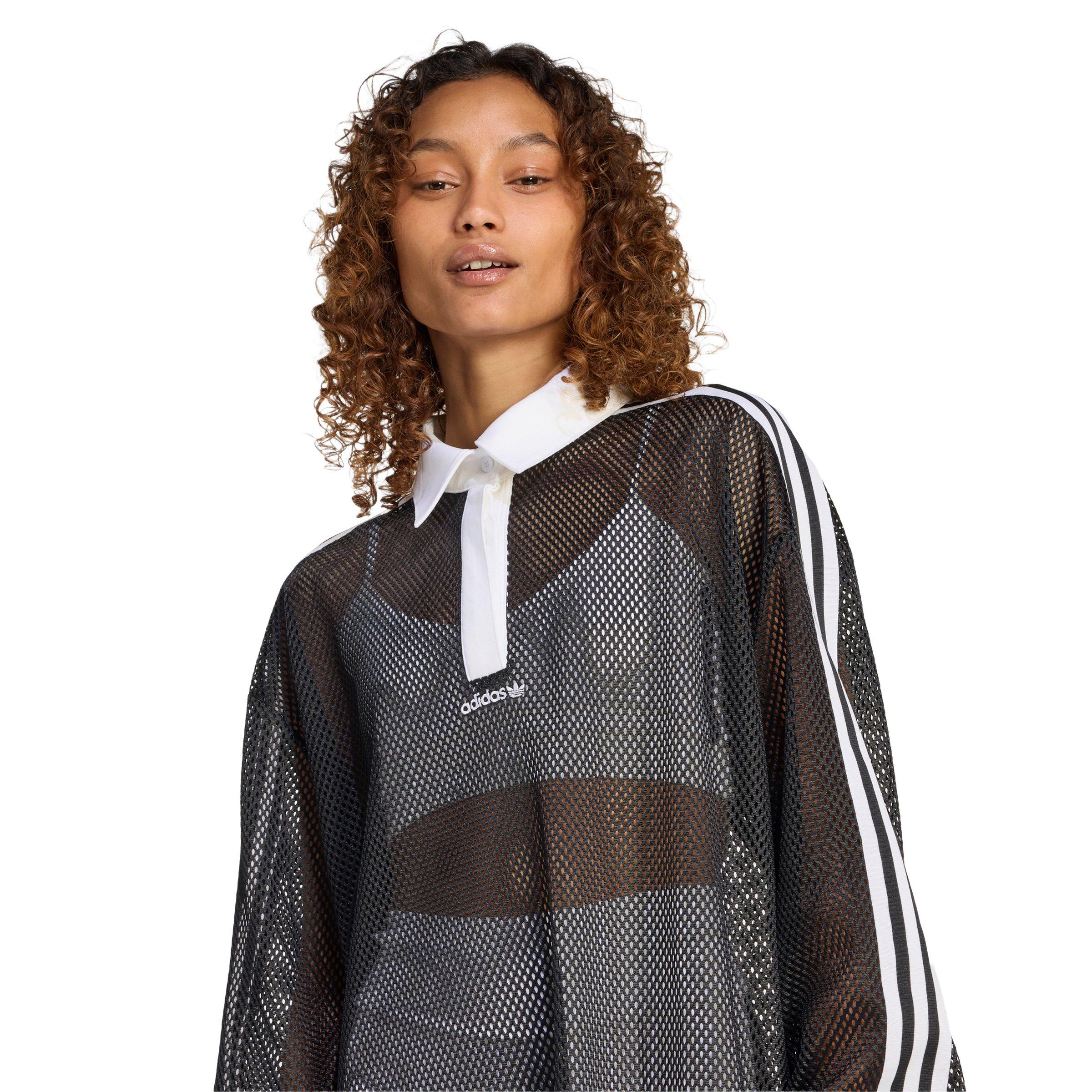 adidas Originals Women's Mesh Dress - Black - BLACK Thumbnail View 3