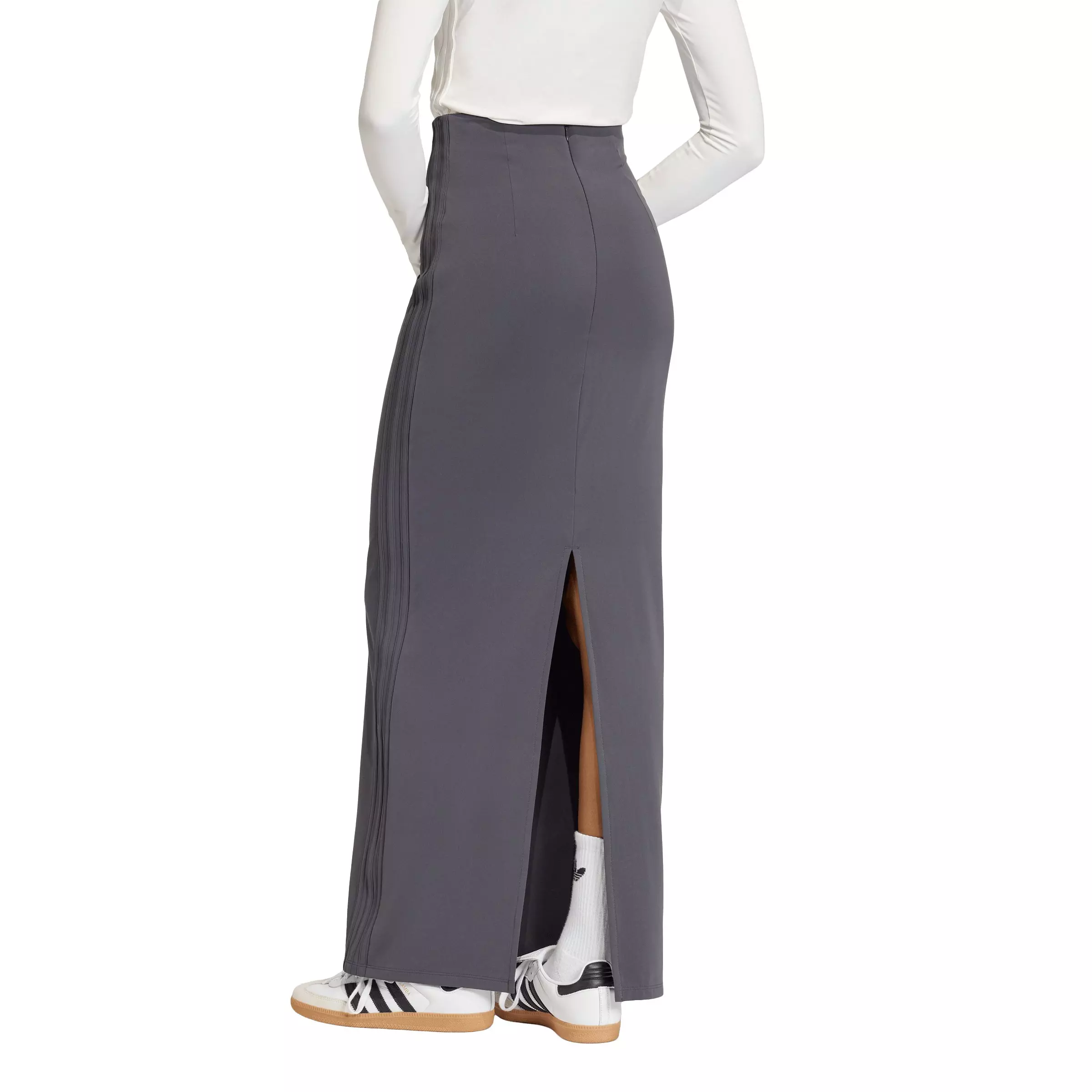 adidas Originals Women's Maxi Skirt - Dark Grey - DARK GREY