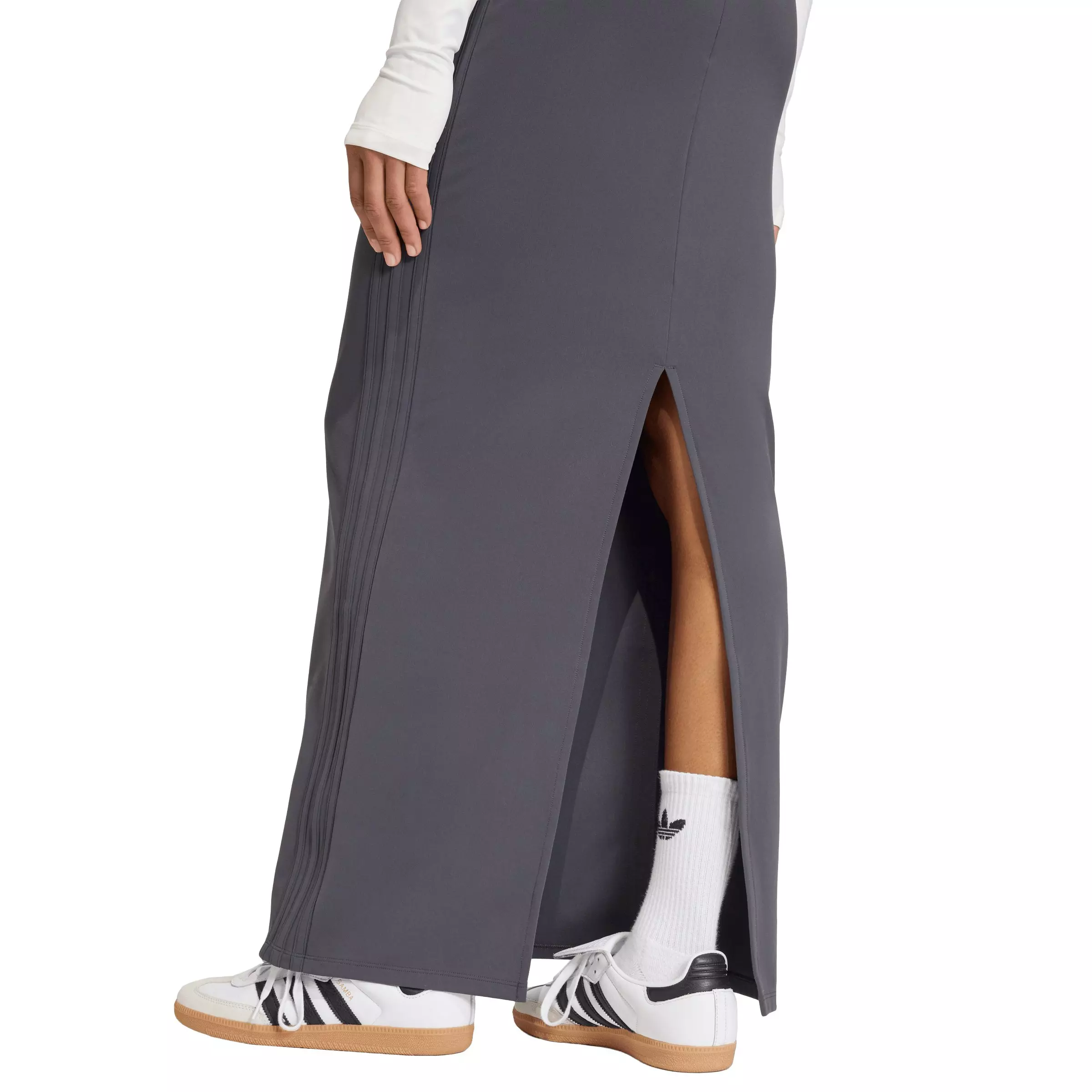adidas Originals Women's Maxi Skirt - Dark Grey - DARK GREY