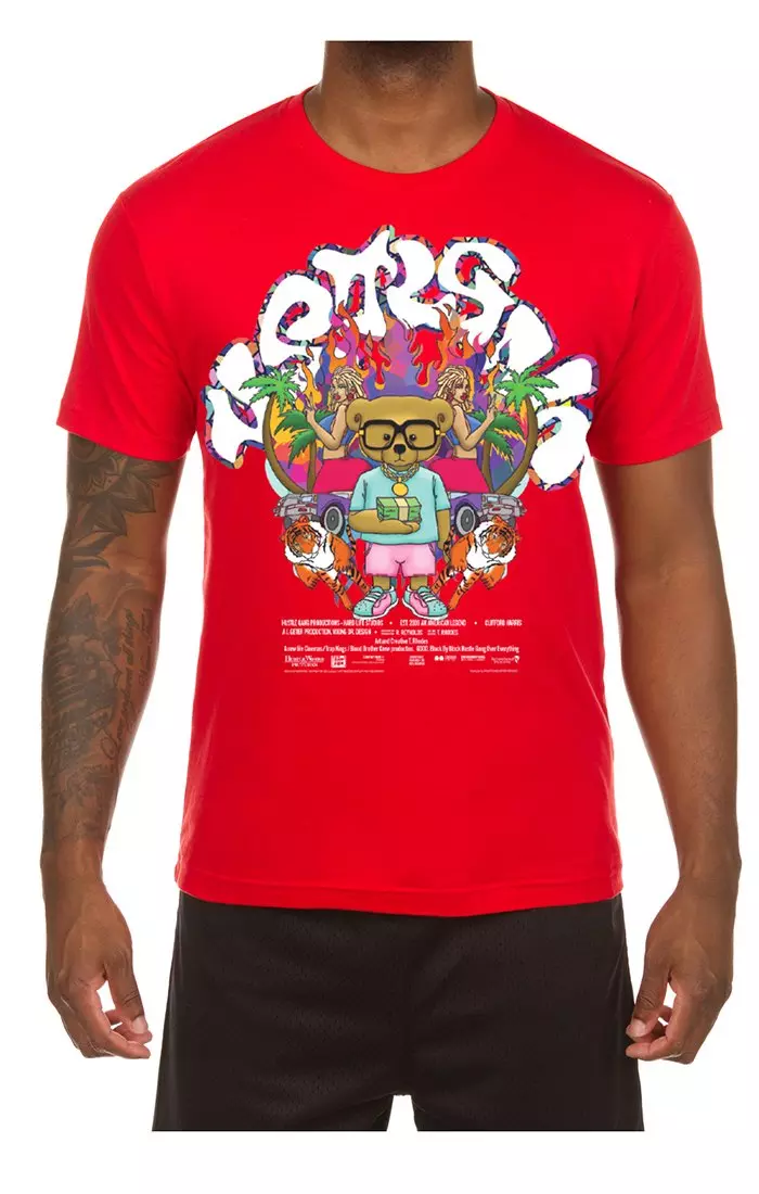 Hustle Gang Men's Lux Life Tee - RED