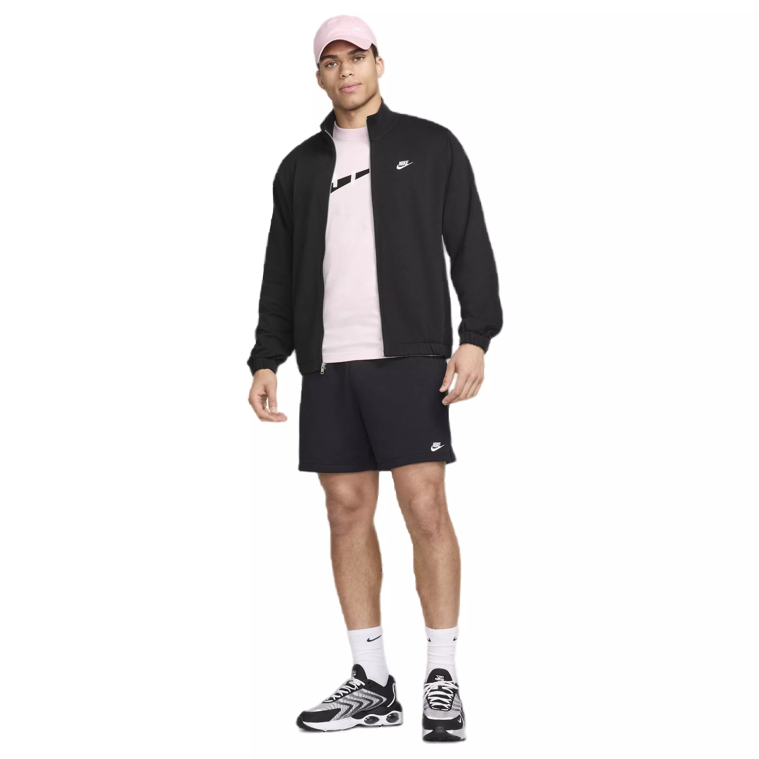 Nike Men's Club Knit Jacket - BLACK