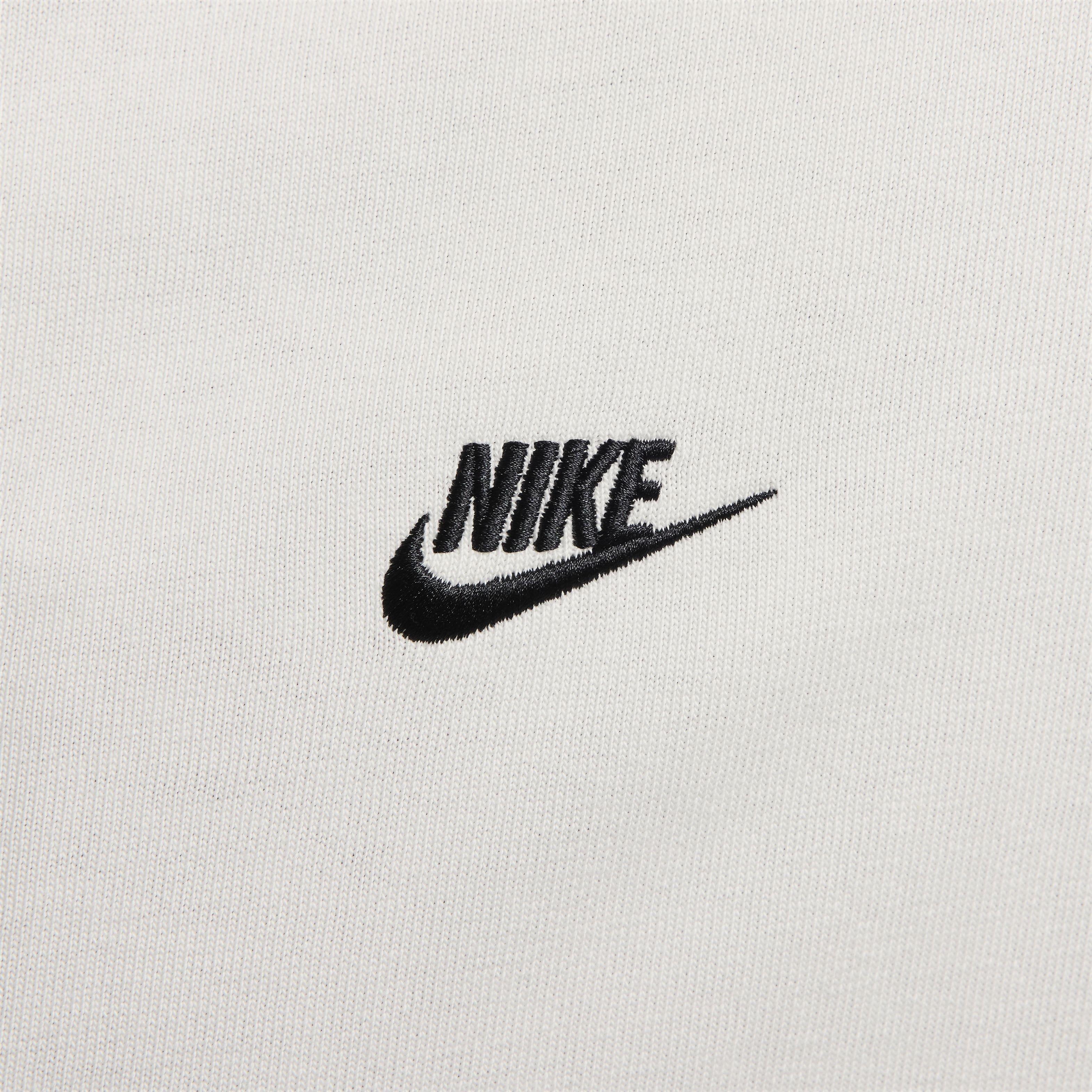 Nike Men's Club Knit Jacket - WHITE Thumbnail View 4
