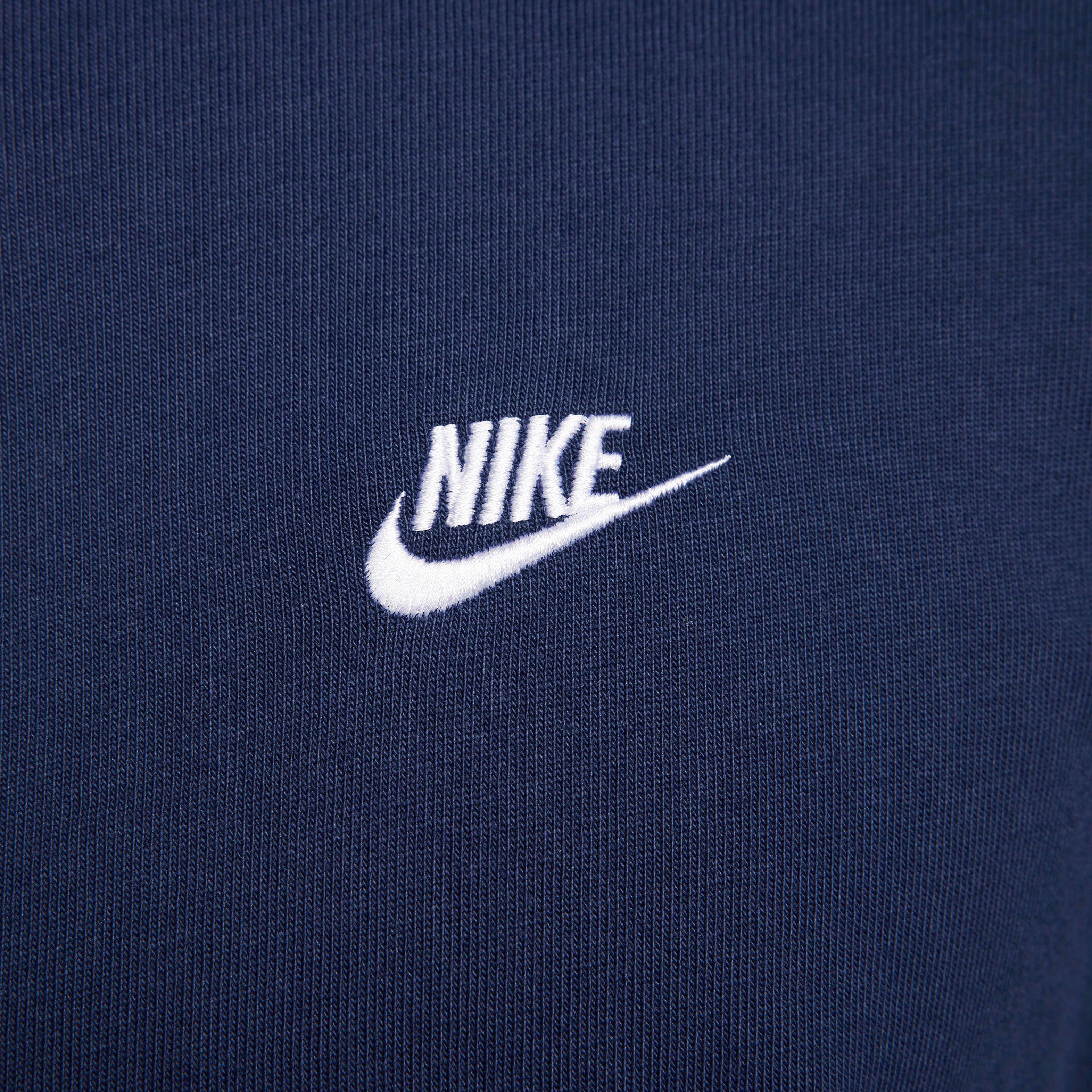Nike Men's Club Knit Jacket - BLUE Thumbnail View 4