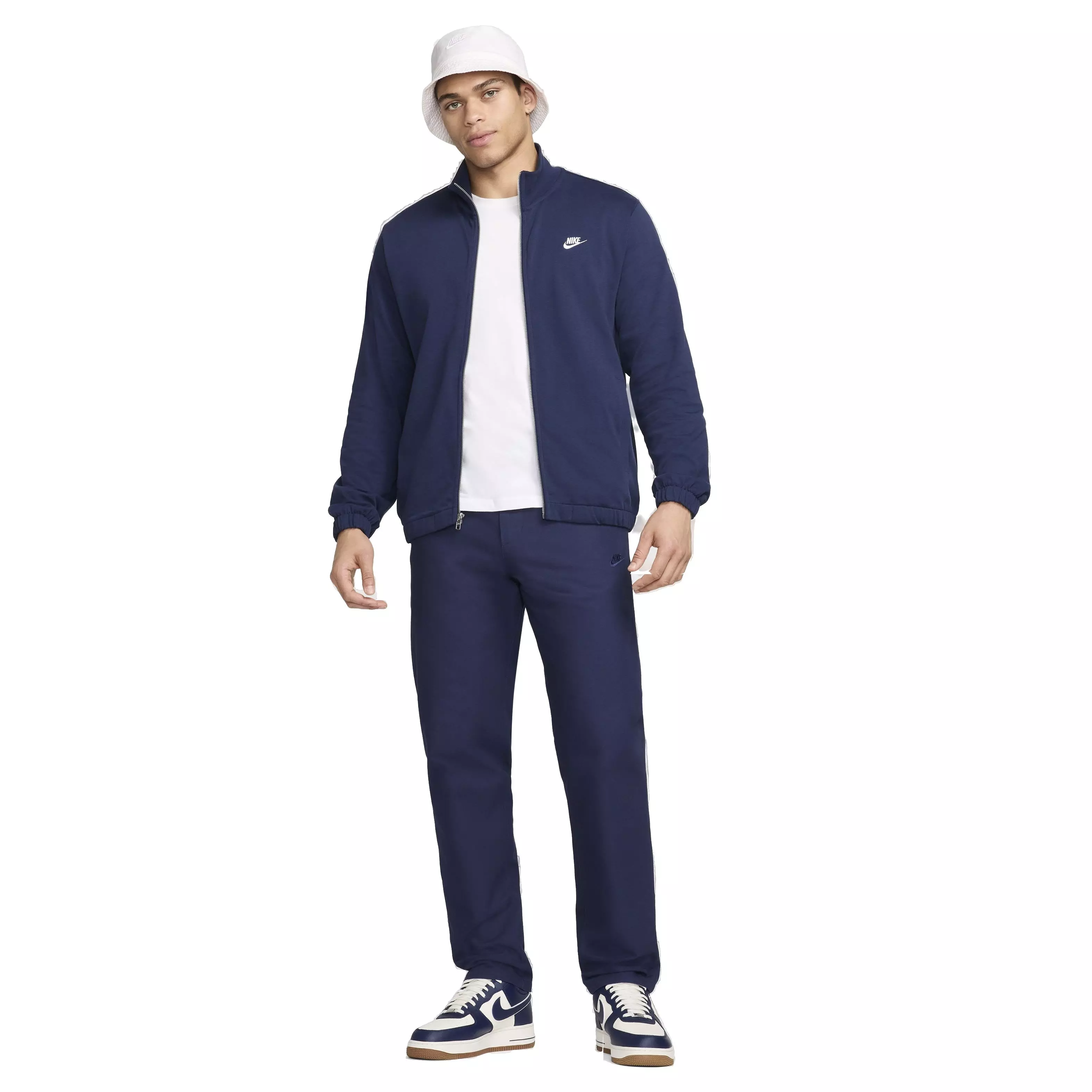 Nike Men's Club Knit Jacket - BLUE