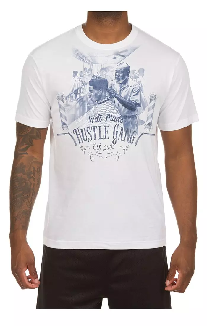 Hustle Gang Men's The Shop Tee - WHITE