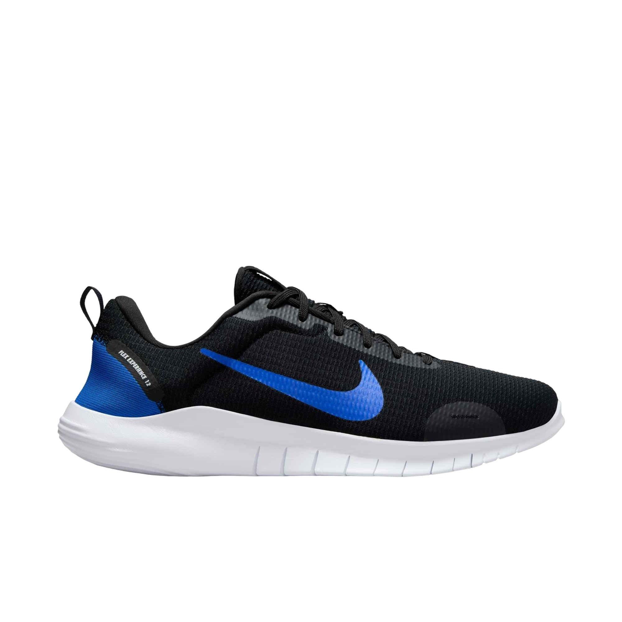 Nike Flex Experience Run 12 "Black/Racer Blue/White" Men's Running Shoe - BLACK/BLUE/WHITE Thumbnail View 1