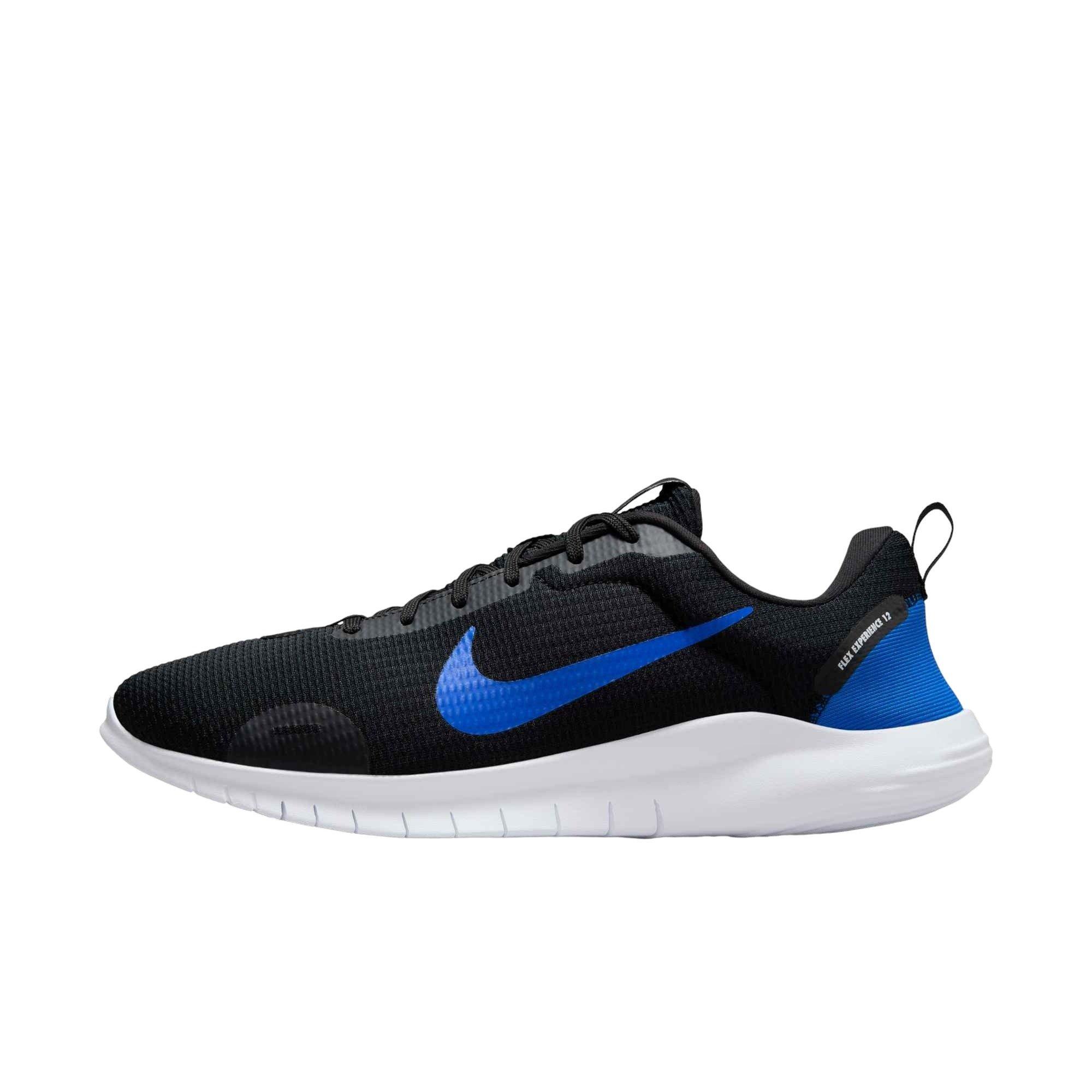 Nike Flex Experience Run 12 "Black/Racer Blue/White" Men's Running Shoe - BLACK/BLUE/WHITE Thumbnail View 2