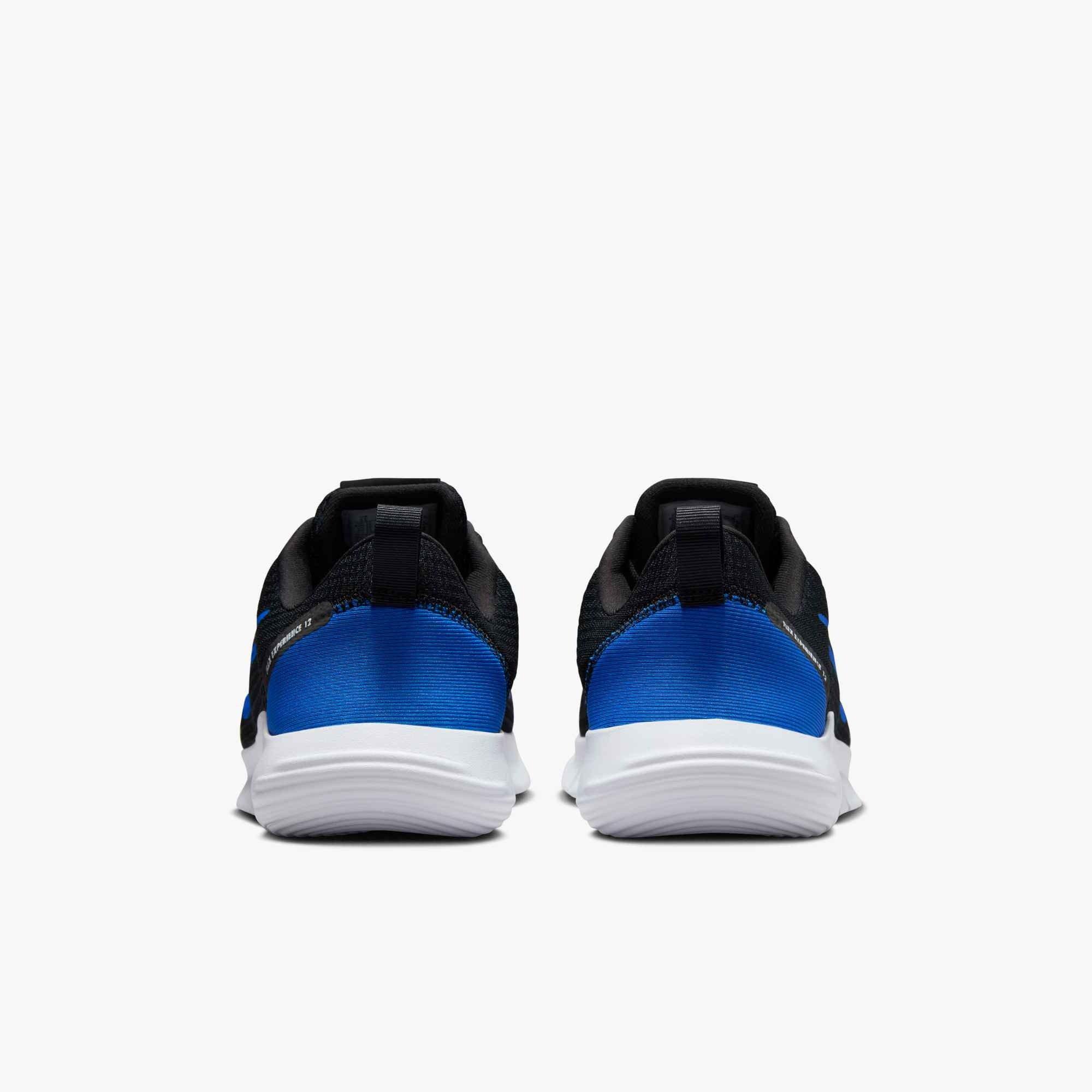 Nike Flex Experience Run 12 "Black/Racer Blue/White" Men's Running Shoe - BLACK/BLUE/WHITE Thumbnail View 4