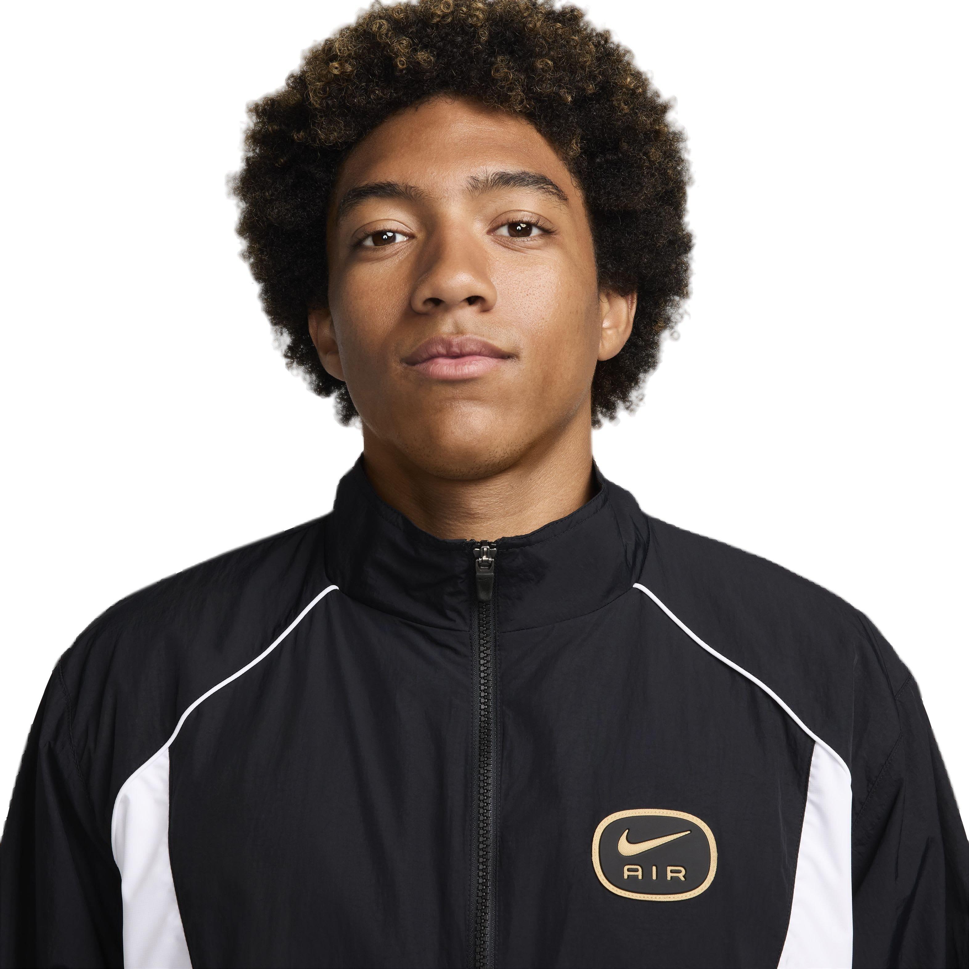 Nike Air Men's Black/White Woven Track Jacket