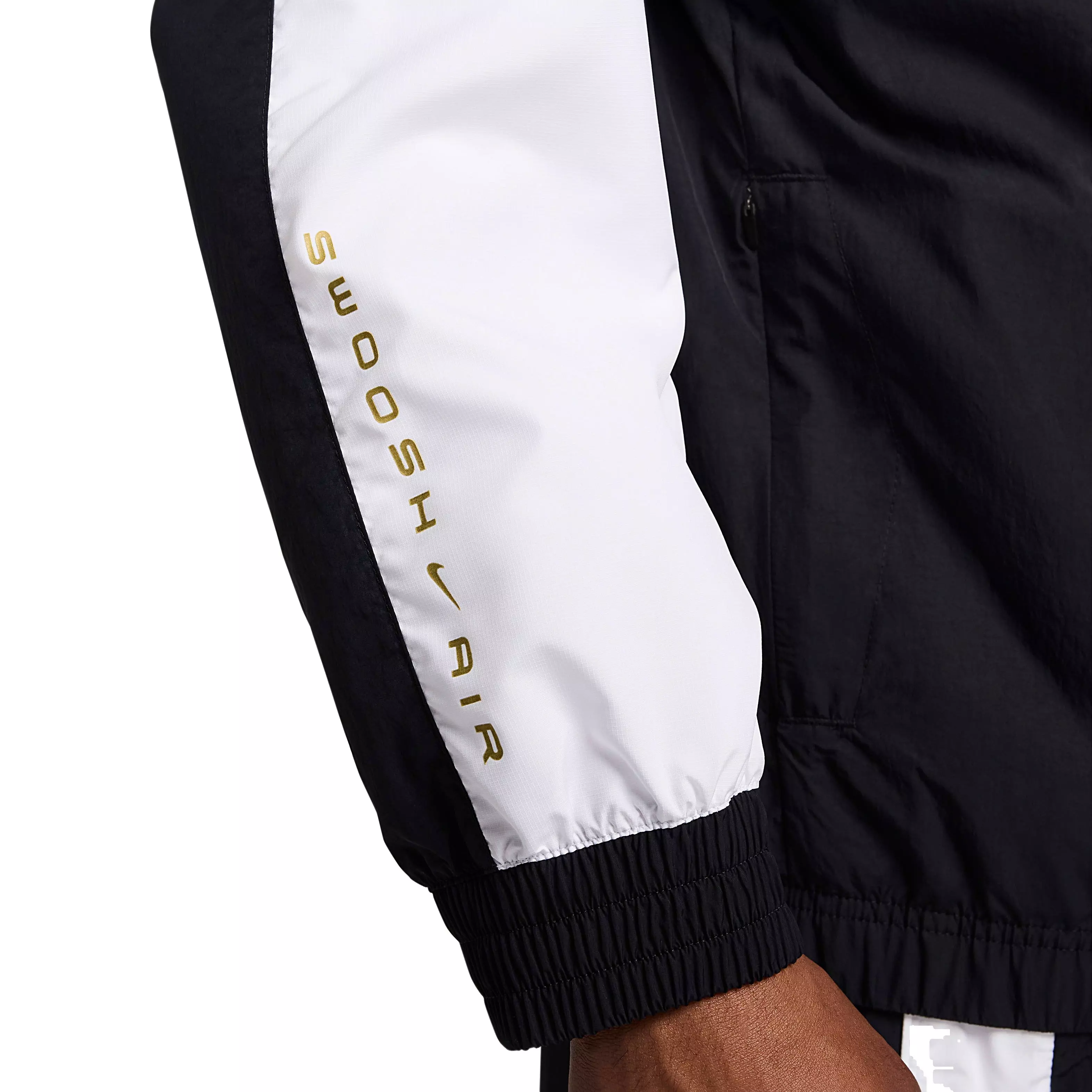 Nike Men's Air Woven Track Jacket - Black/White - BLACK/WHITE