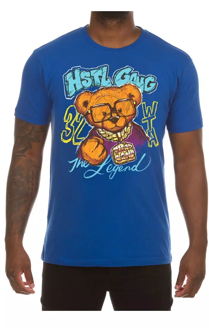 Hustle Gang Men's The Legend Tee - BLUE