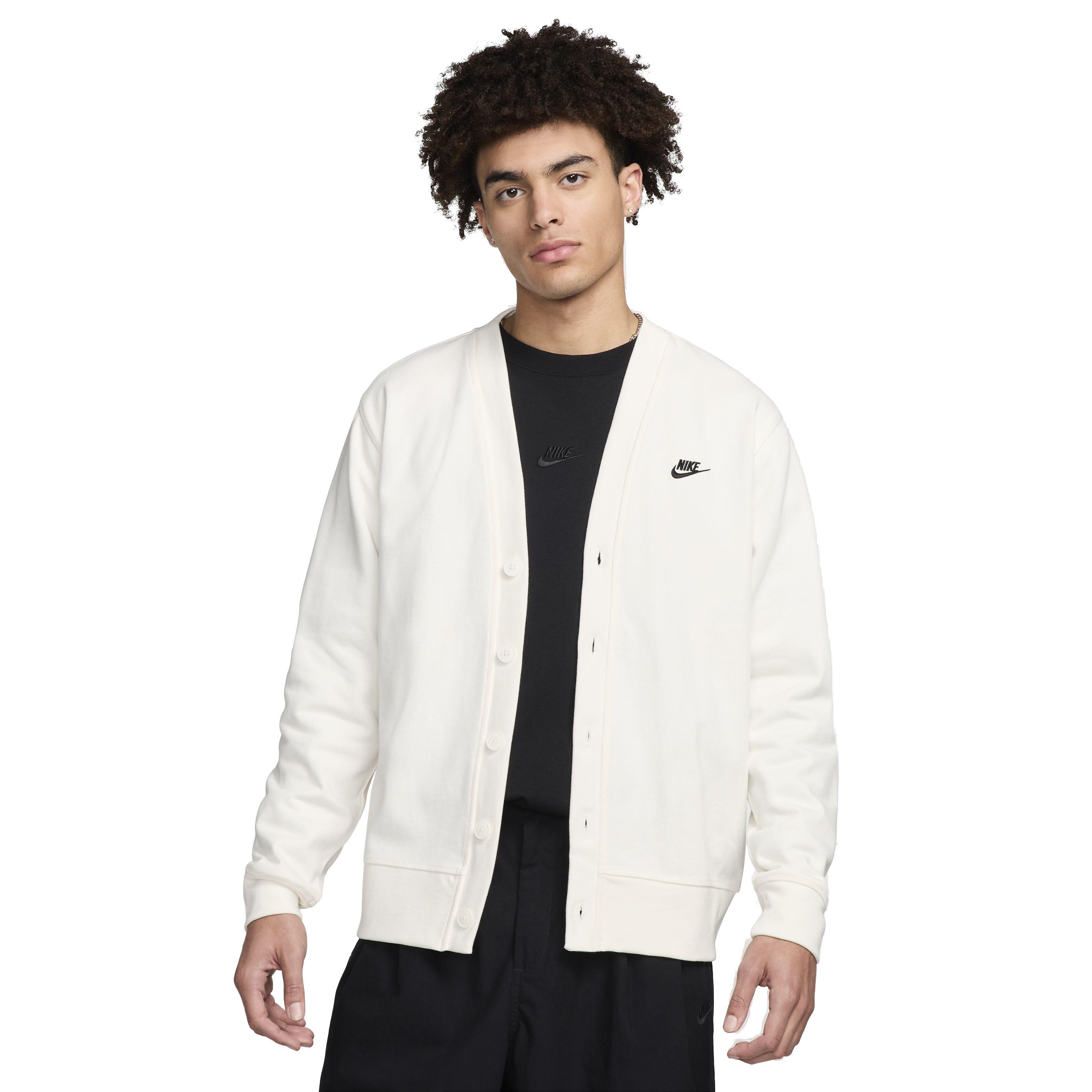 Nike Men's Club Knit Fairway Cardigan -Sail