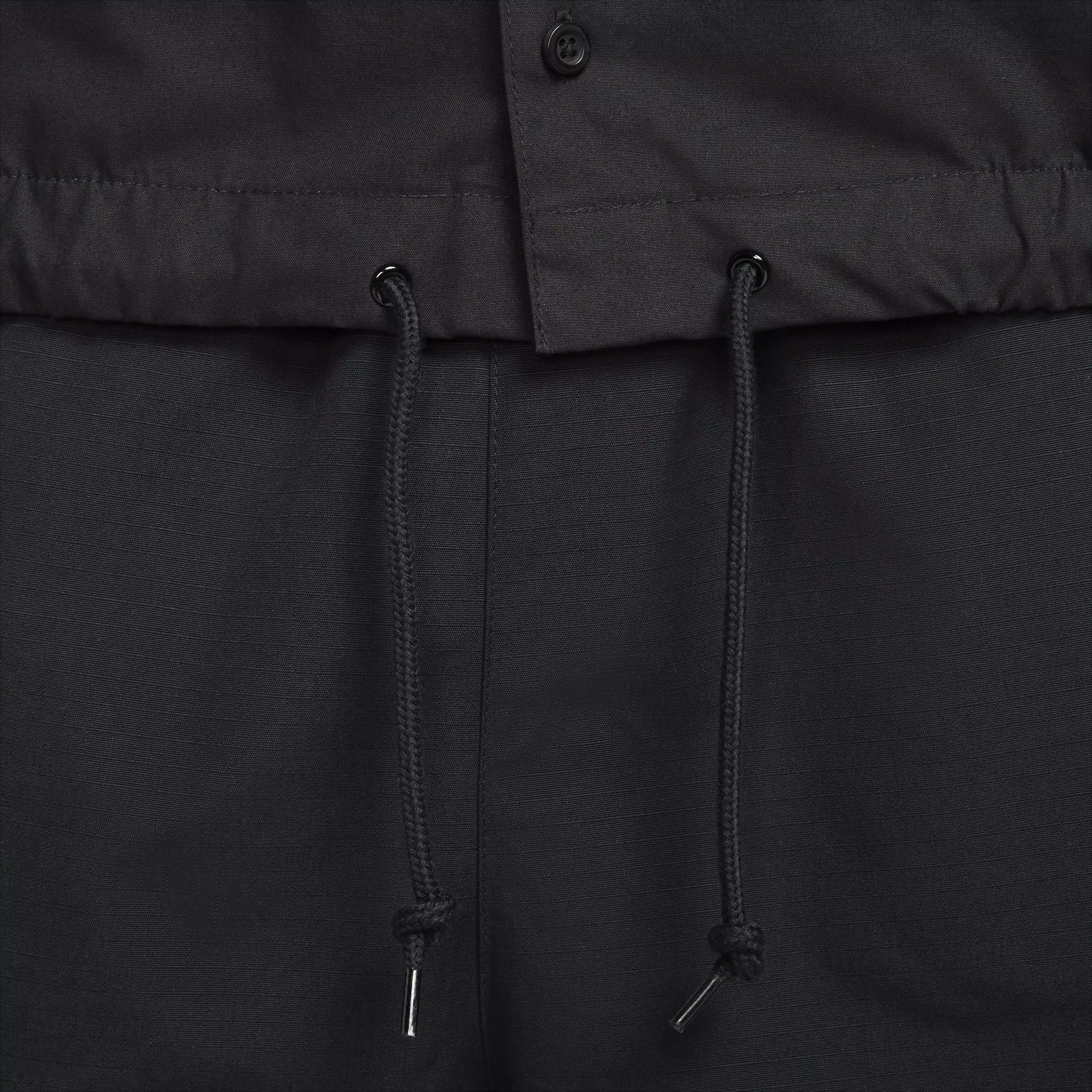 Nike Men's Club Short-Sleeve Oxford Button-Up Shirt - Black - BLACK