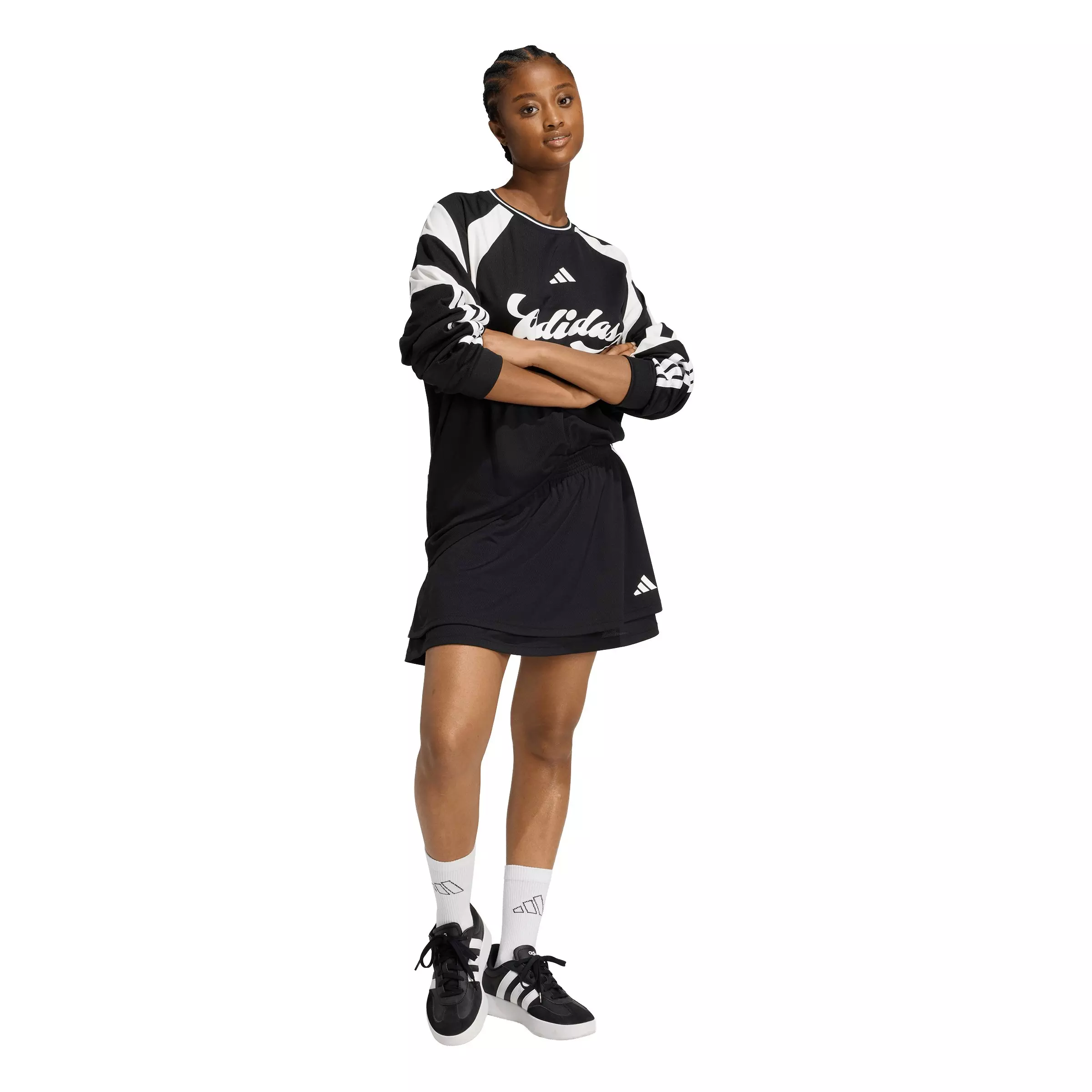 adidas Women's House of Tiro Skirt - Black - BLACK