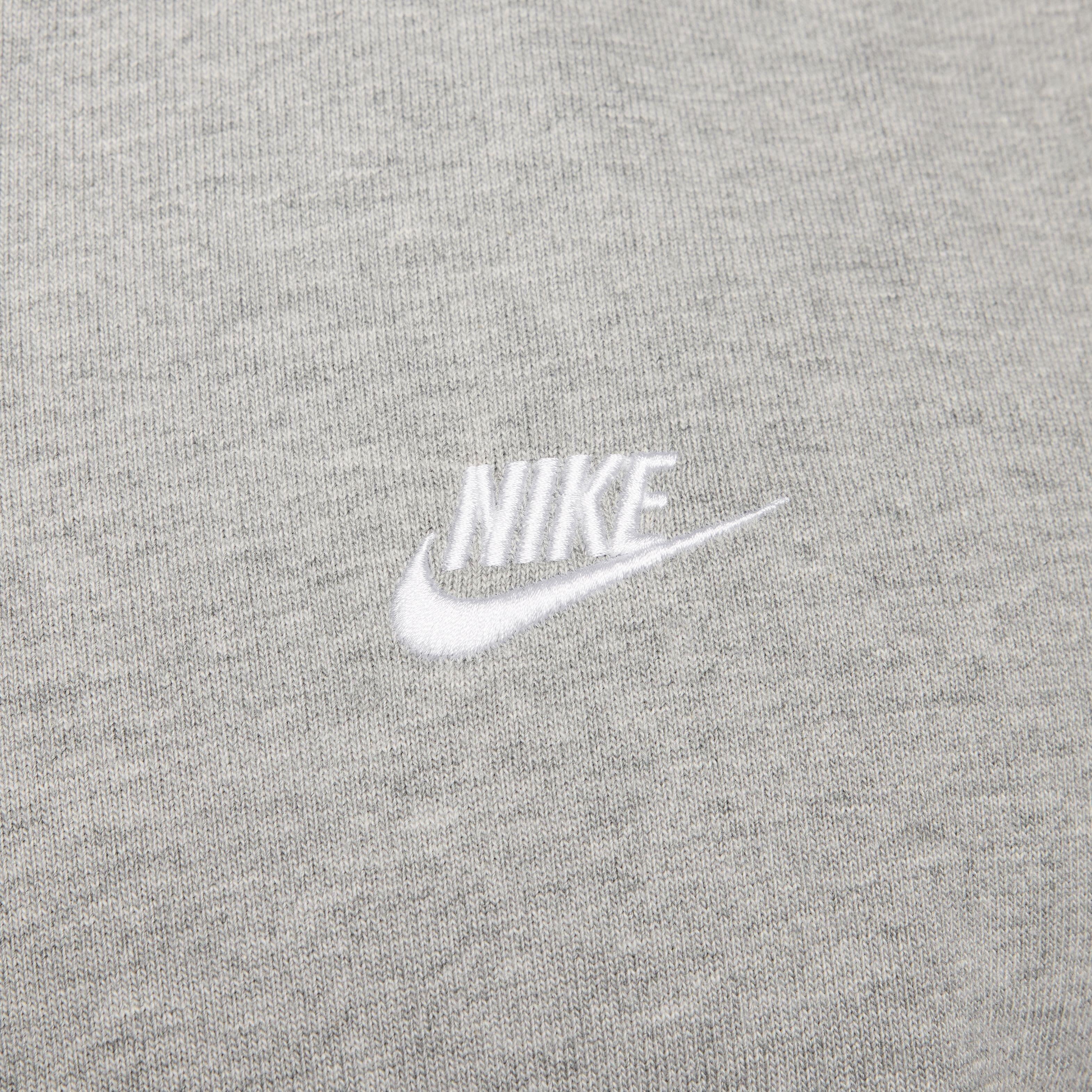 Nike Men's Club Long-Sleeve Henley Shirt - GREY Thumbnail View 4